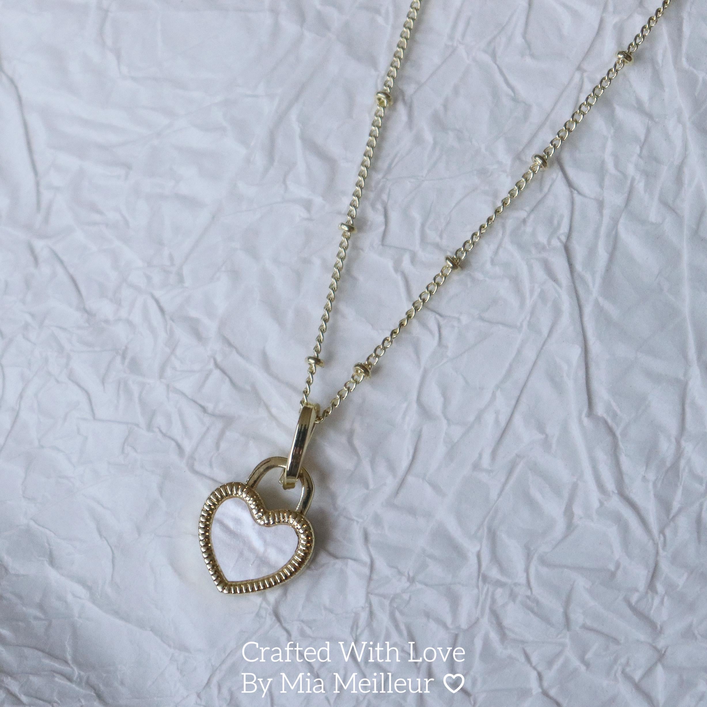 Heart Pendant Gold Necklace