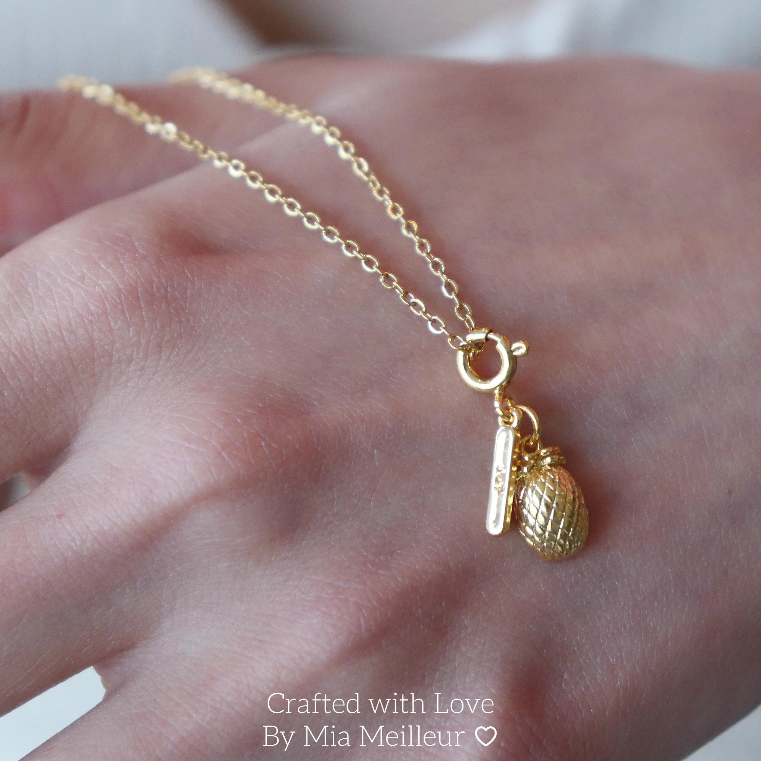 Gold Pineapple Necklace