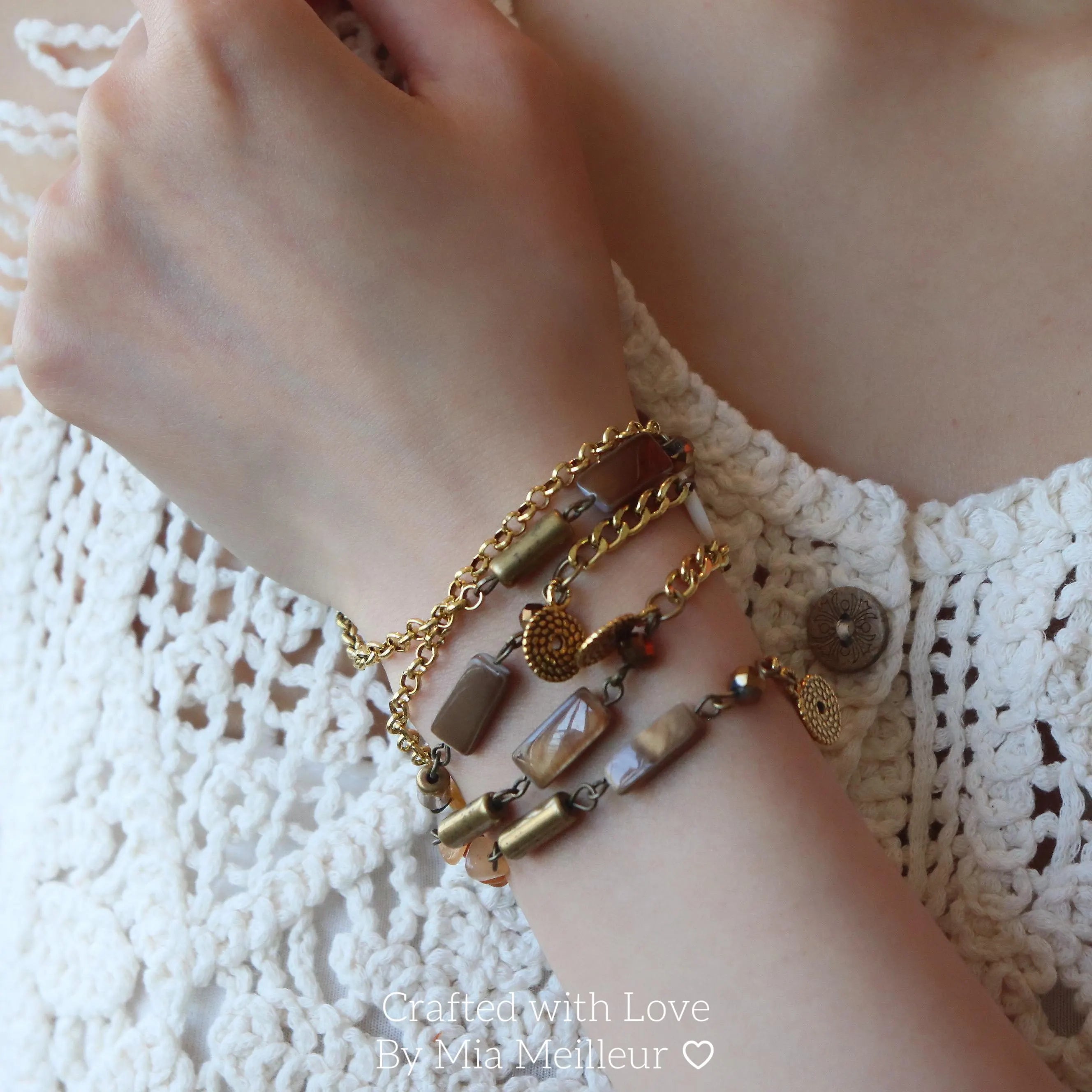 Boho Layered Beaded Necklace