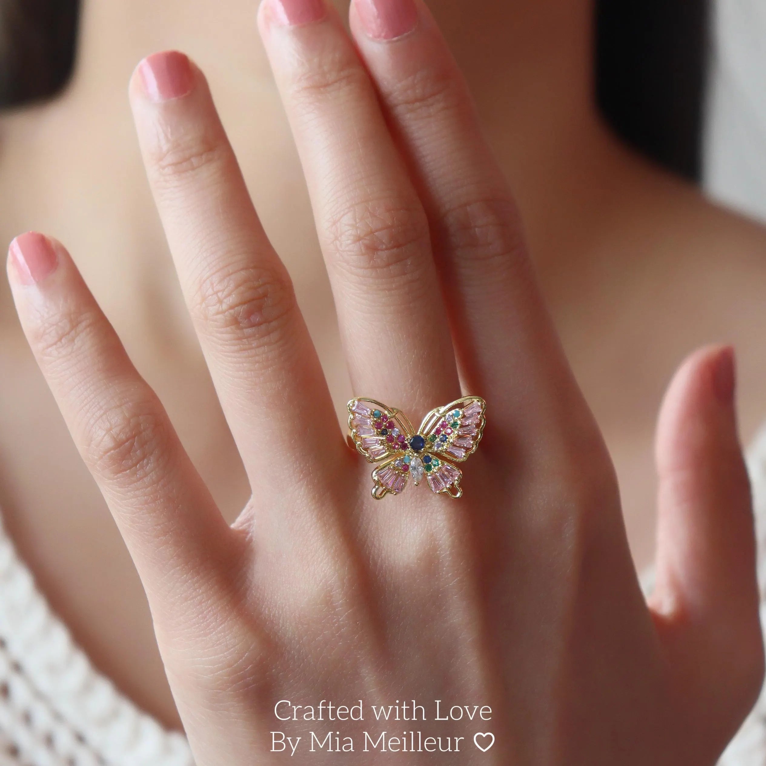 Dainty Butterfly Ring MR149