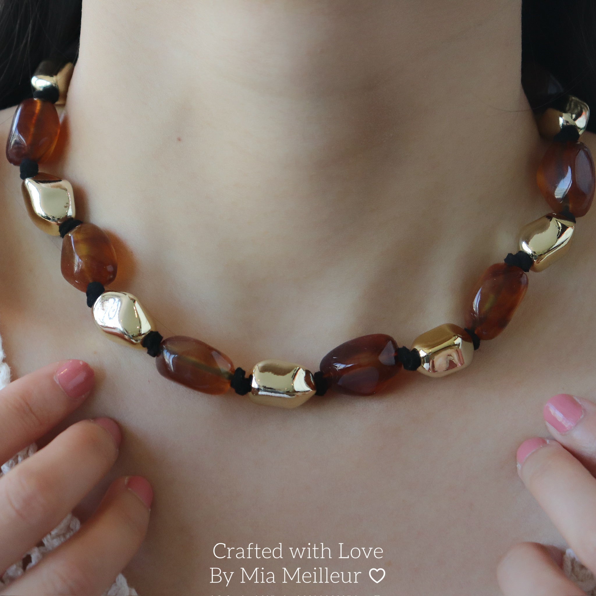 Chunky Bead Statement Necklace