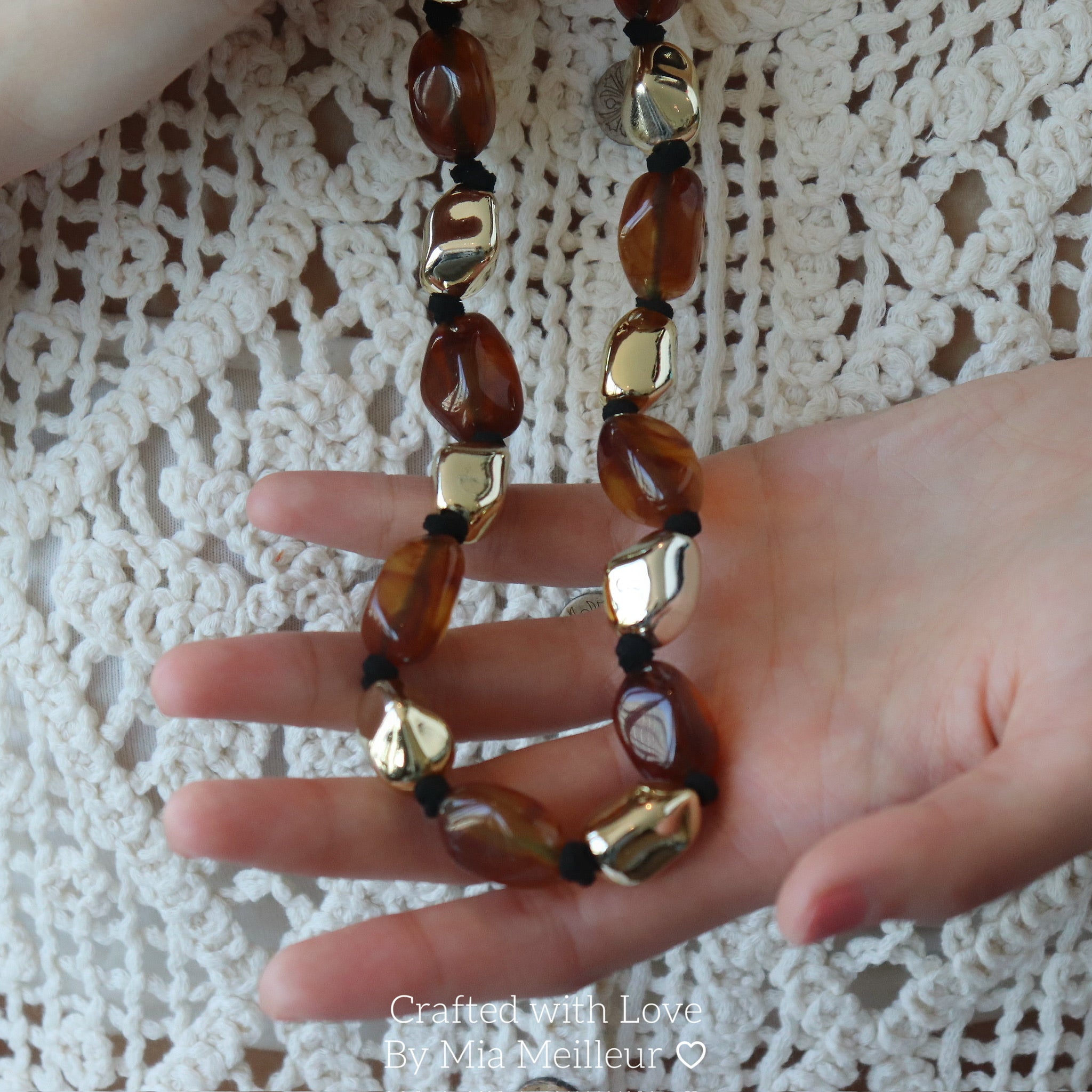 Chunky Bead Statement Necklace