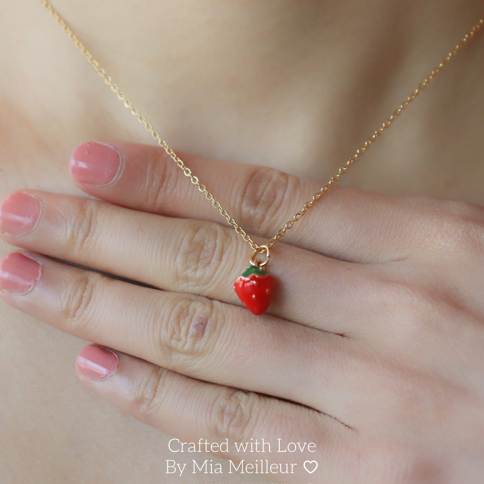Cute Strawberry Necklace