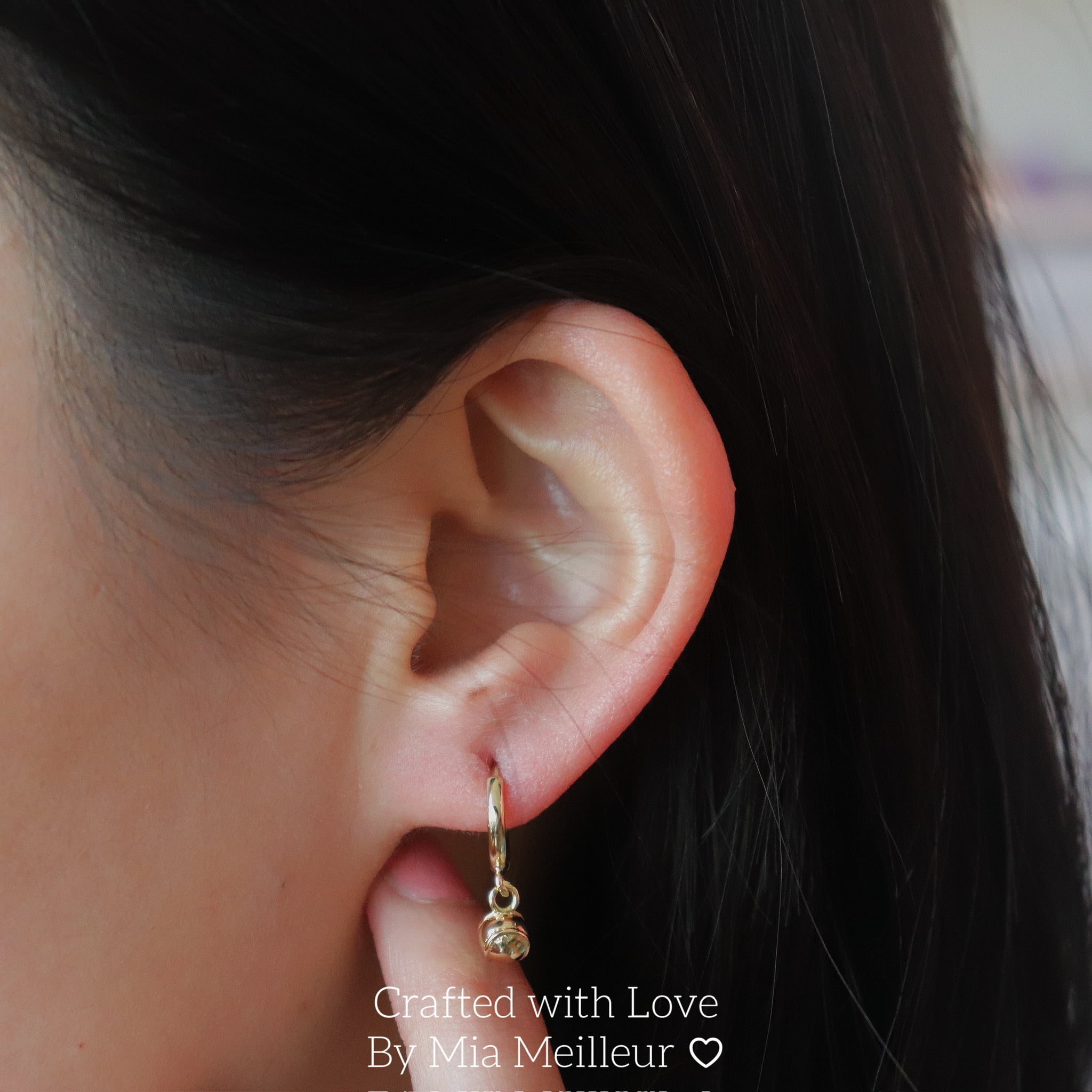 Dainty Tennis Racket & Ball Earrings in Silver and Gold