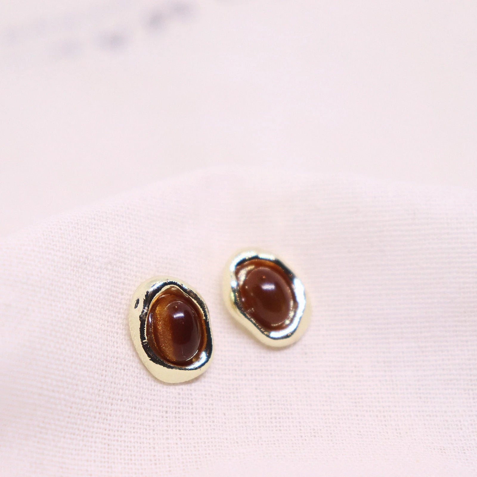 Tiger’s Eye Studs Earrings