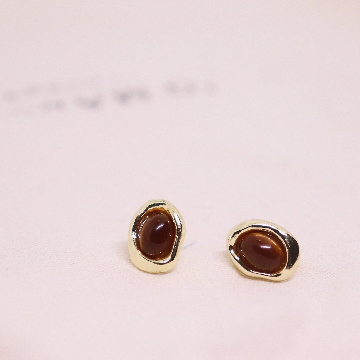 Tiger’s Eye Studs Earrings