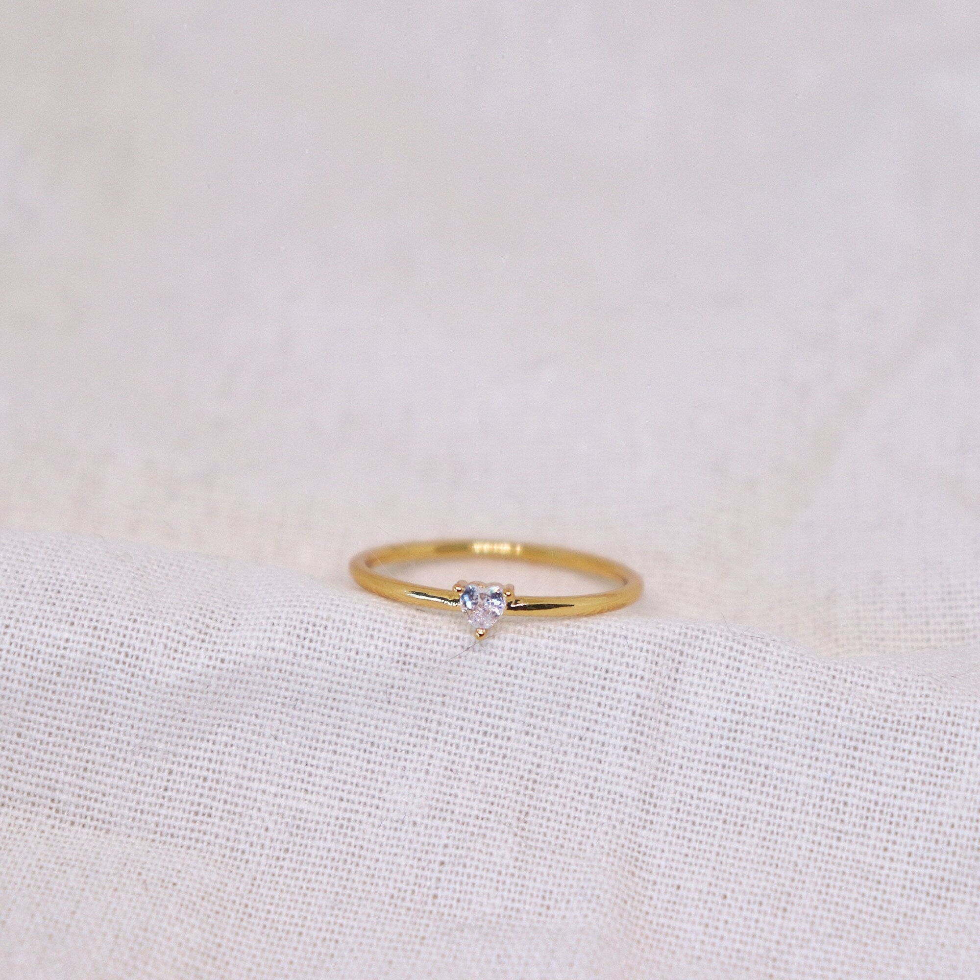 Heart Shaped Gemstone Ring