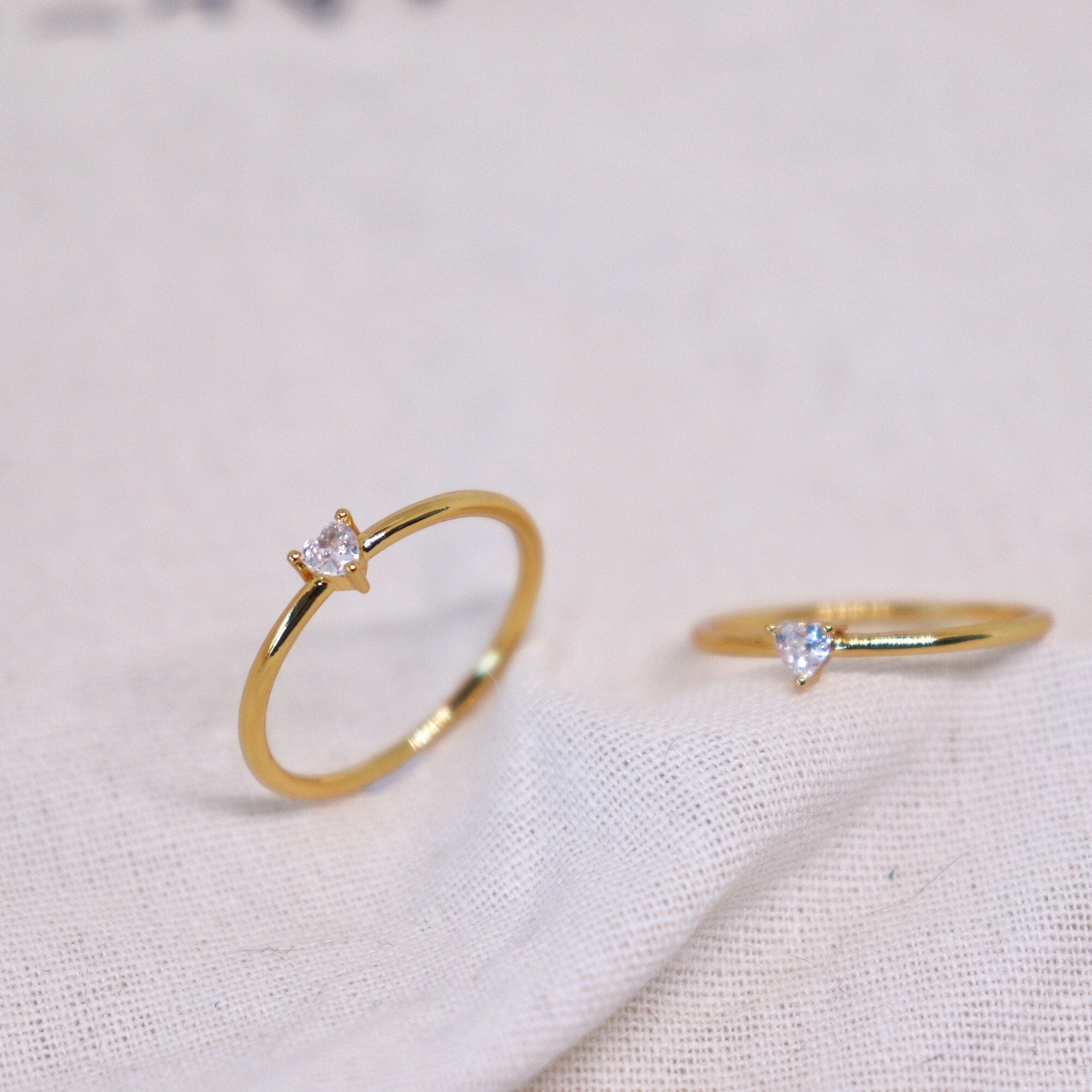 Heart Shaped Gemstone Ring