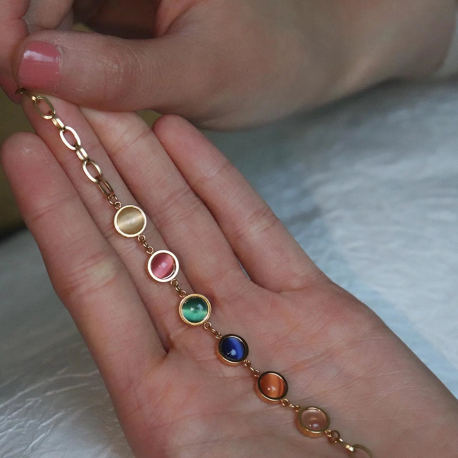 Rainbow Gemstone Bracelet
