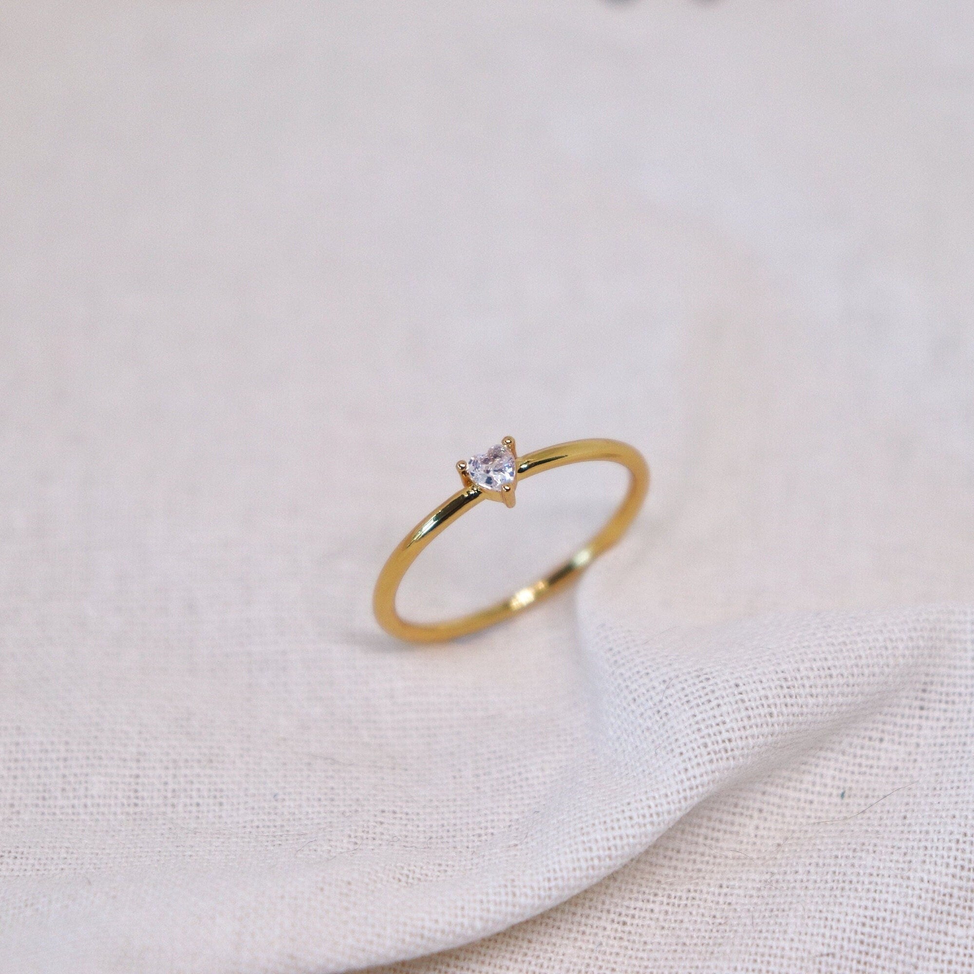 Heart Shaped Gemstone Ring