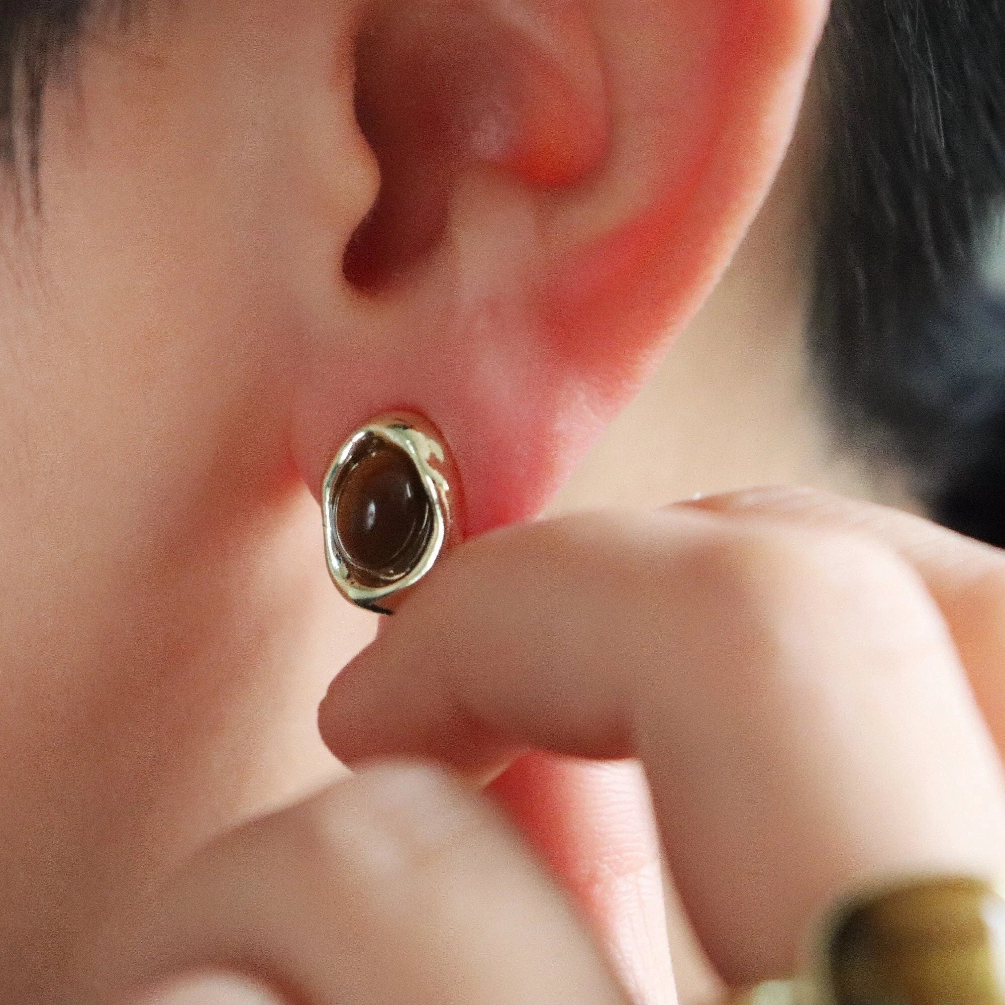 Tiger’s Eye Studs Earrings