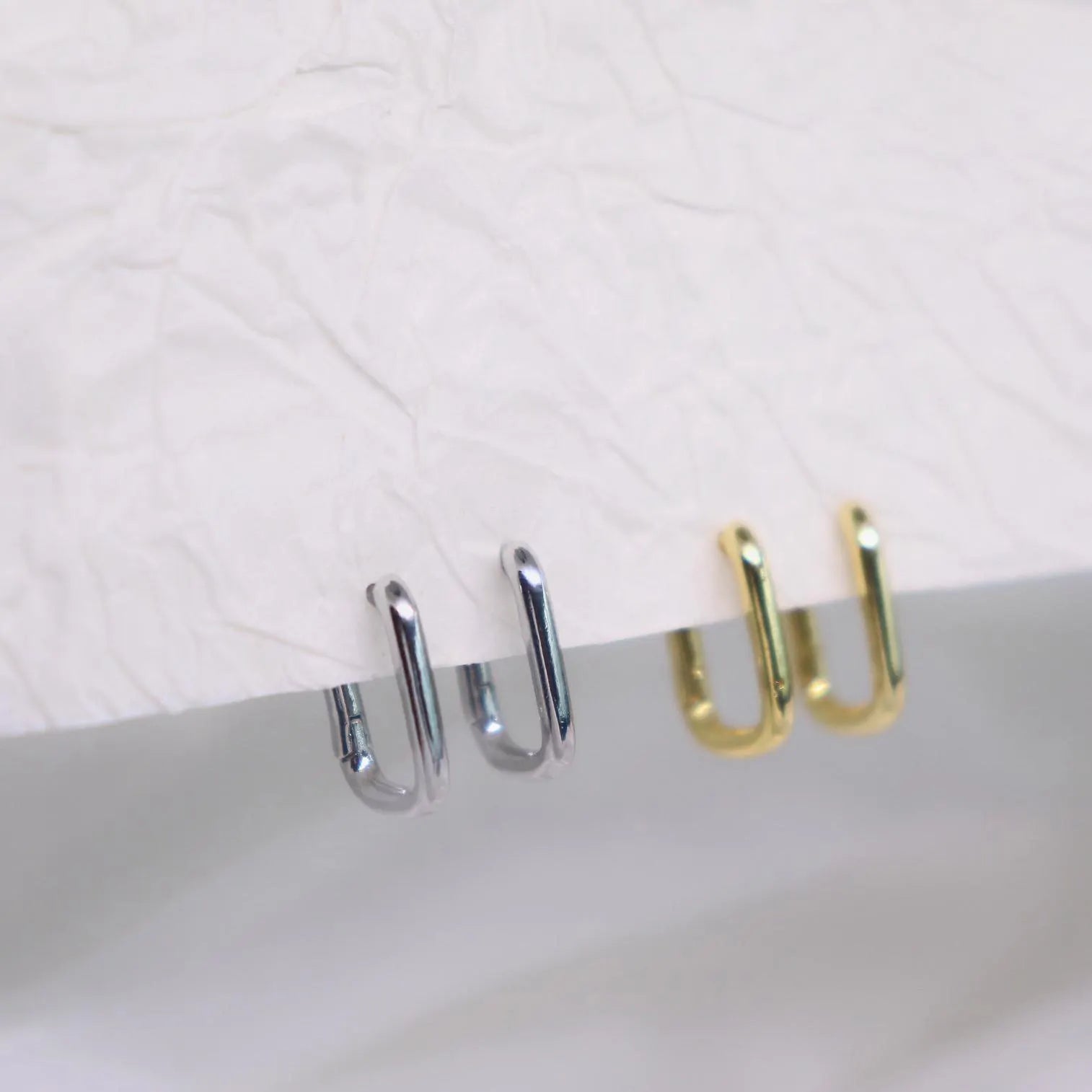 Minimalist Square Hoop Earrings