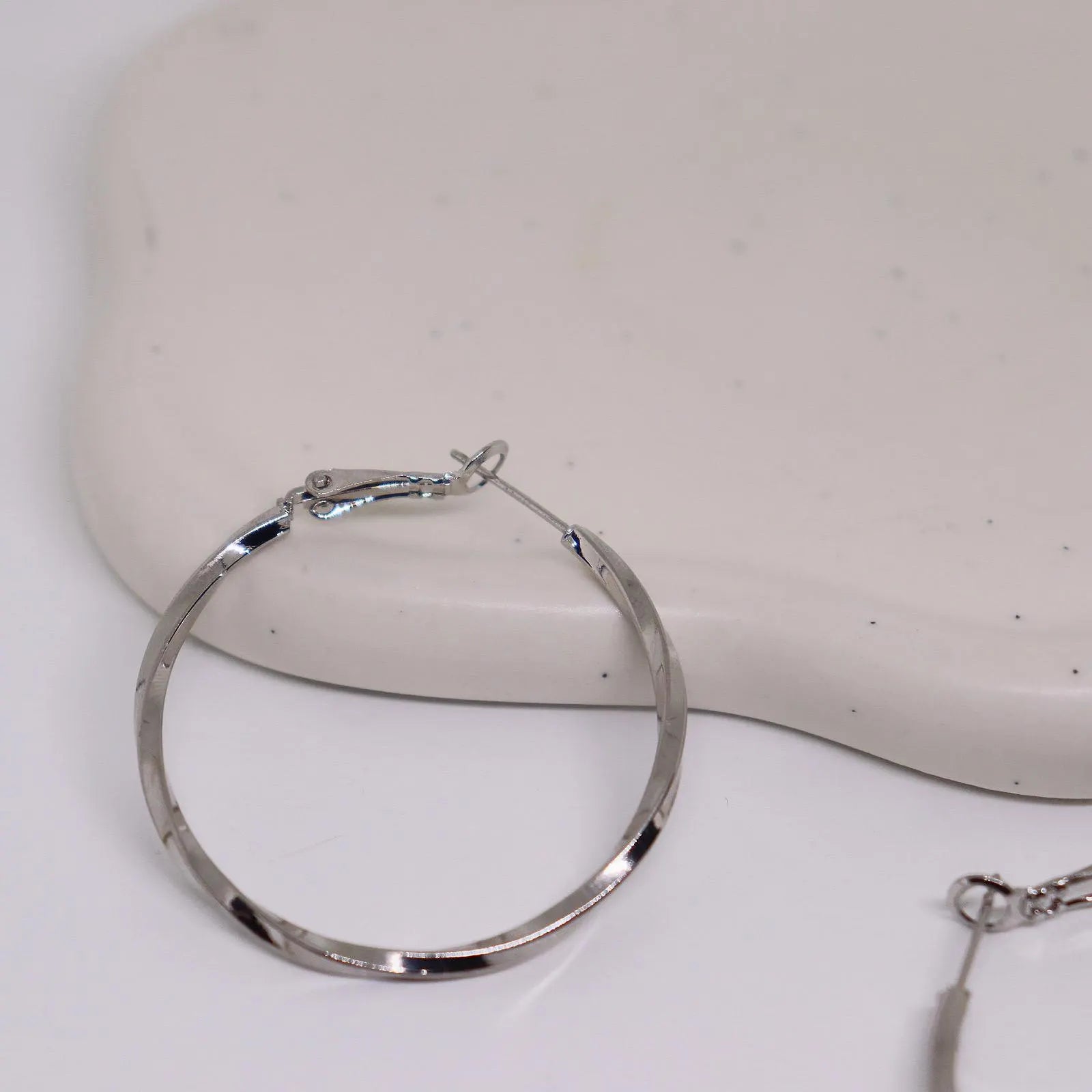 Twisted Hoop Earrings