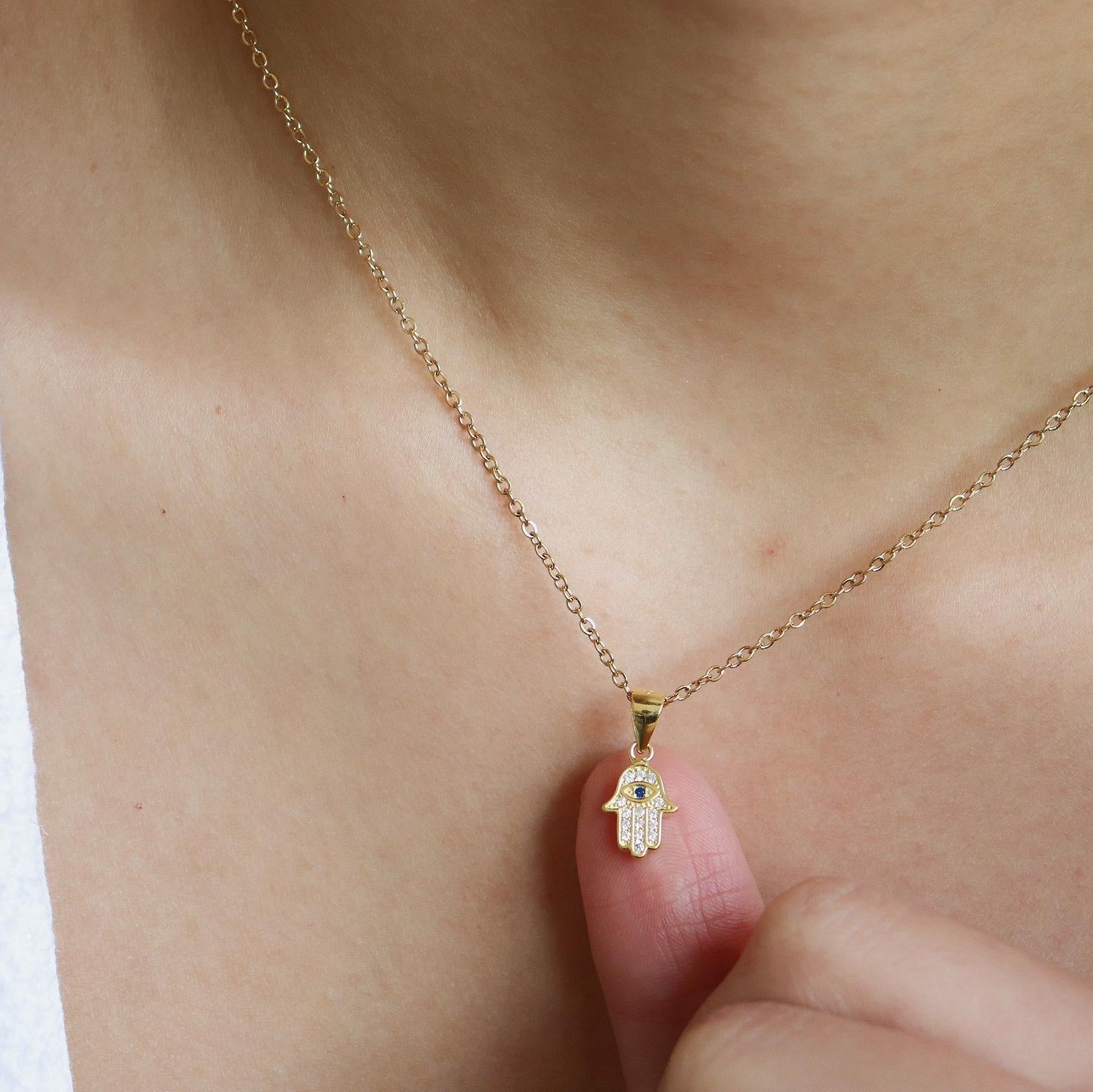 Hamsa Hand Necklace
