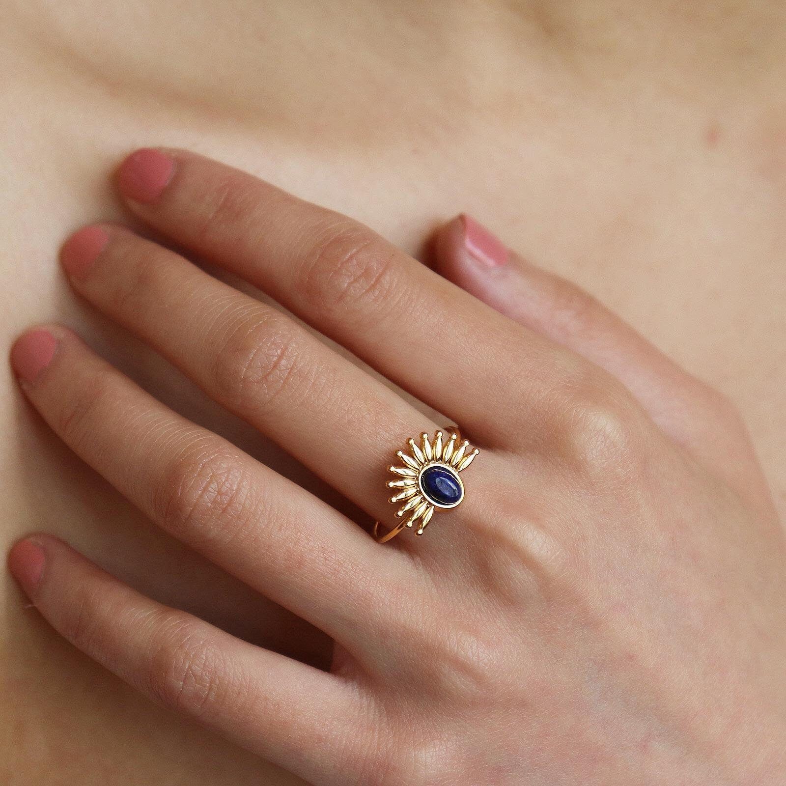 Natural Lapis Lazuli Ring