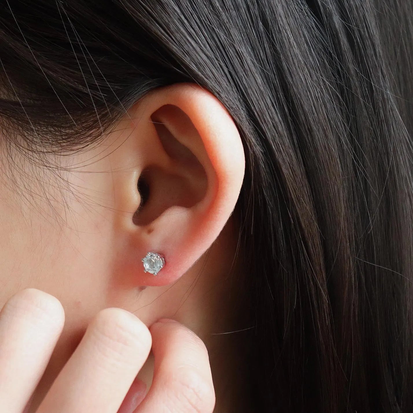 Aquamarine Stud Earrings