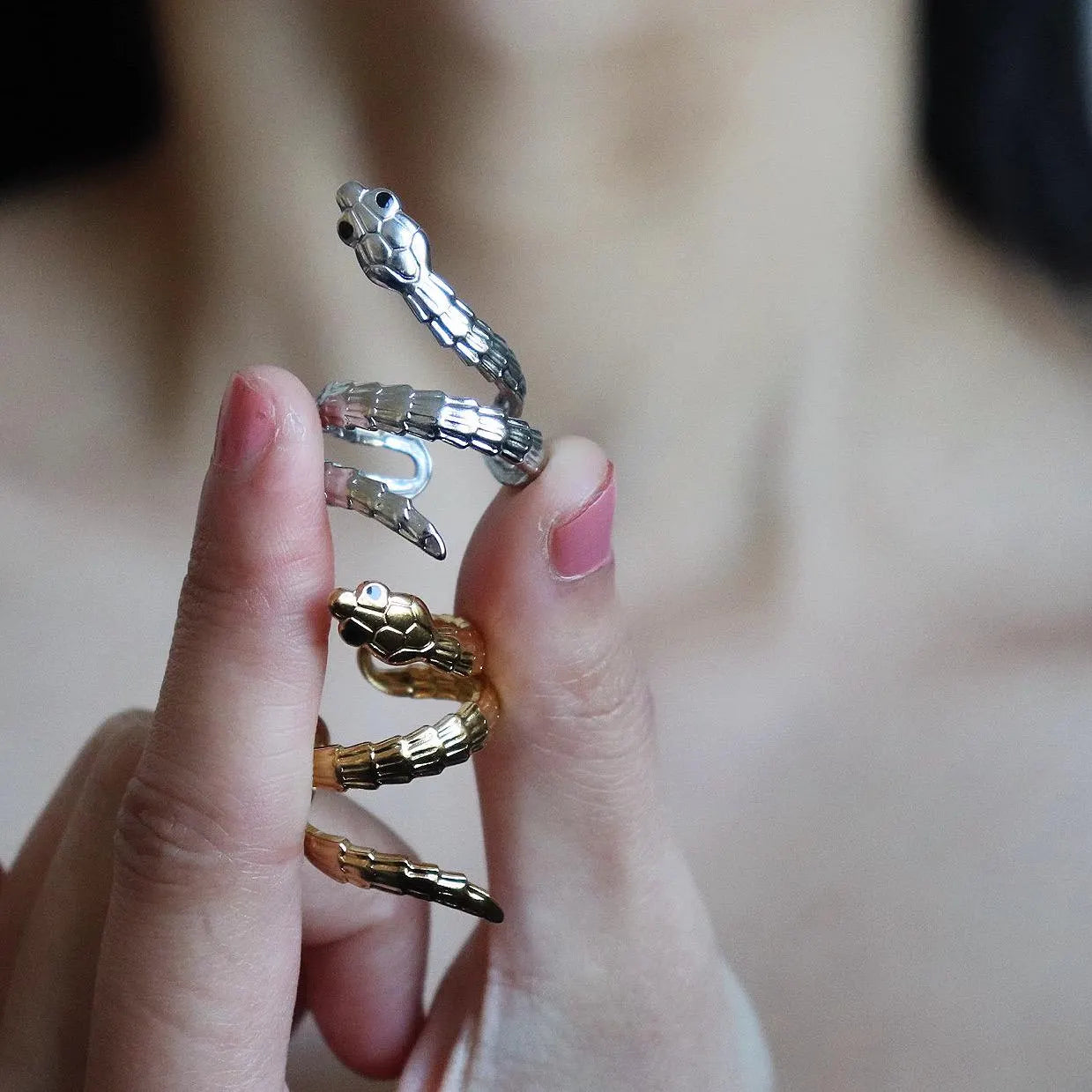 Adjustable Snake Ring