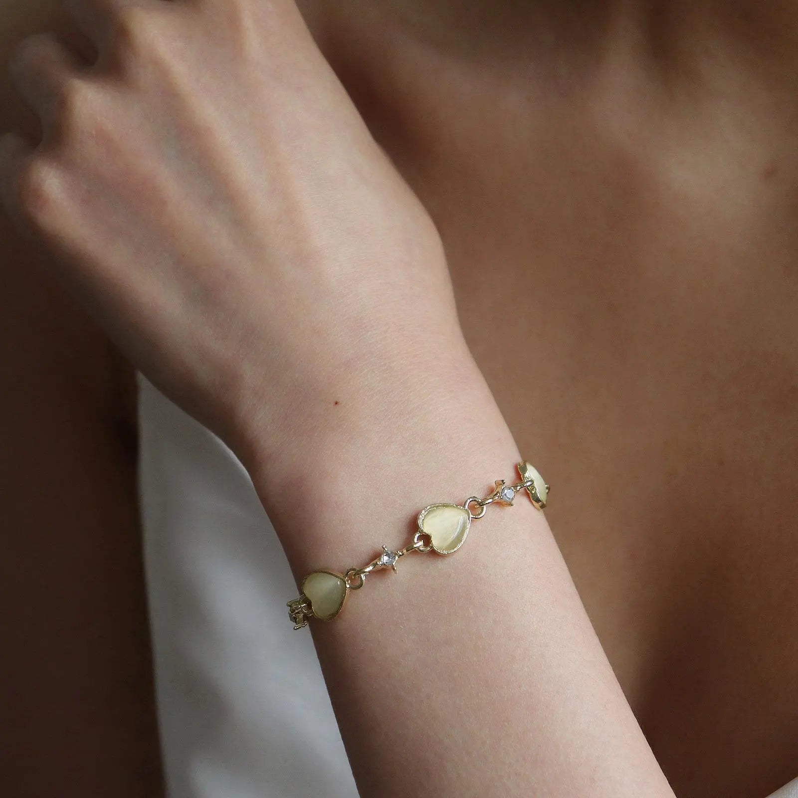 Love Heart Slider Bracelet