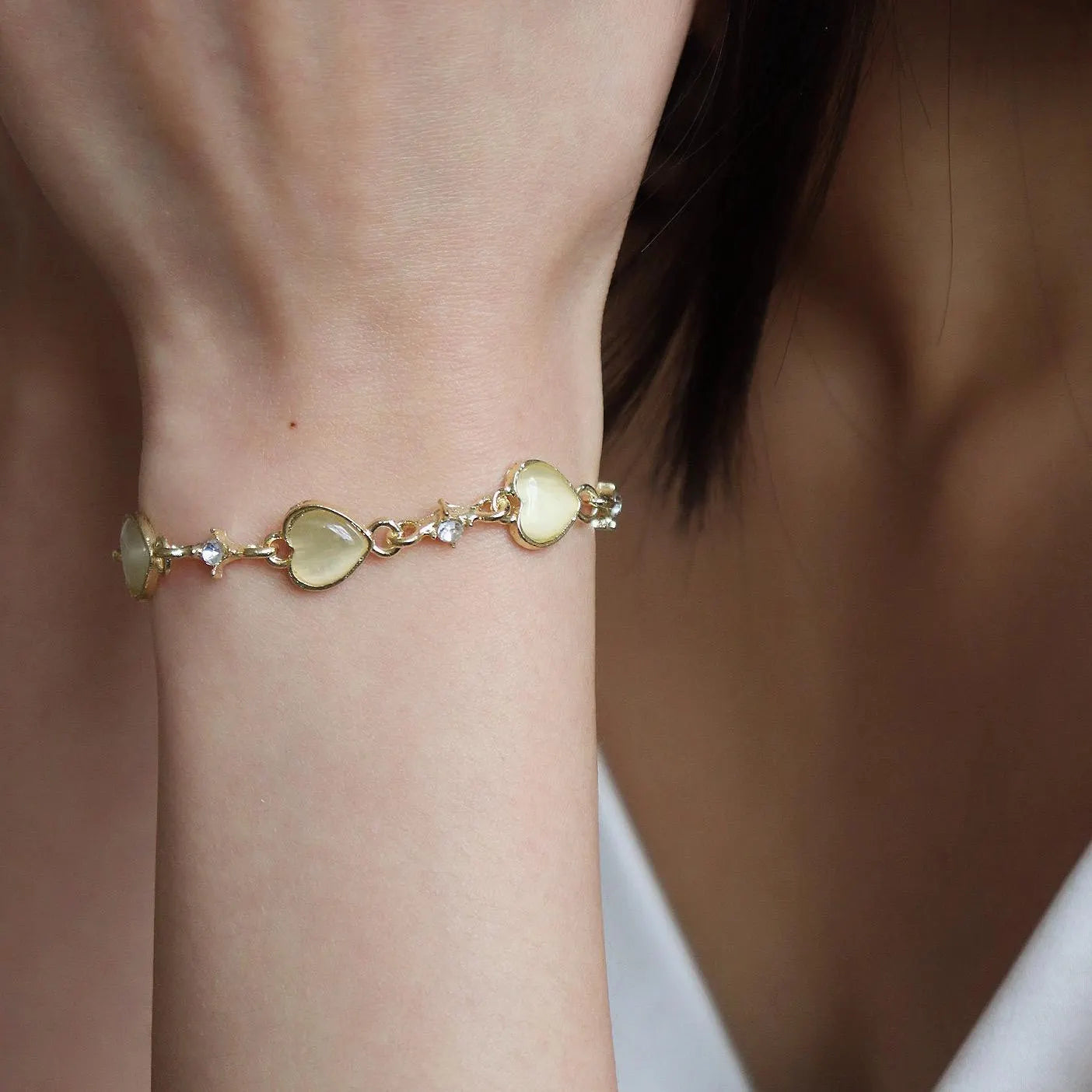 Love Heart Slider Bracelet