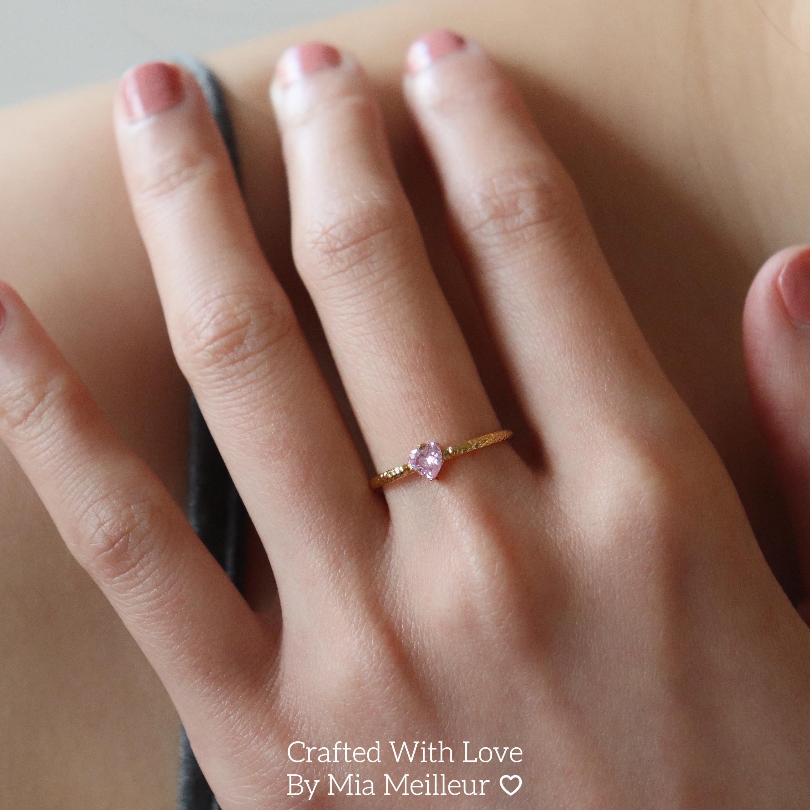 Dainty Love Heart Open Rin