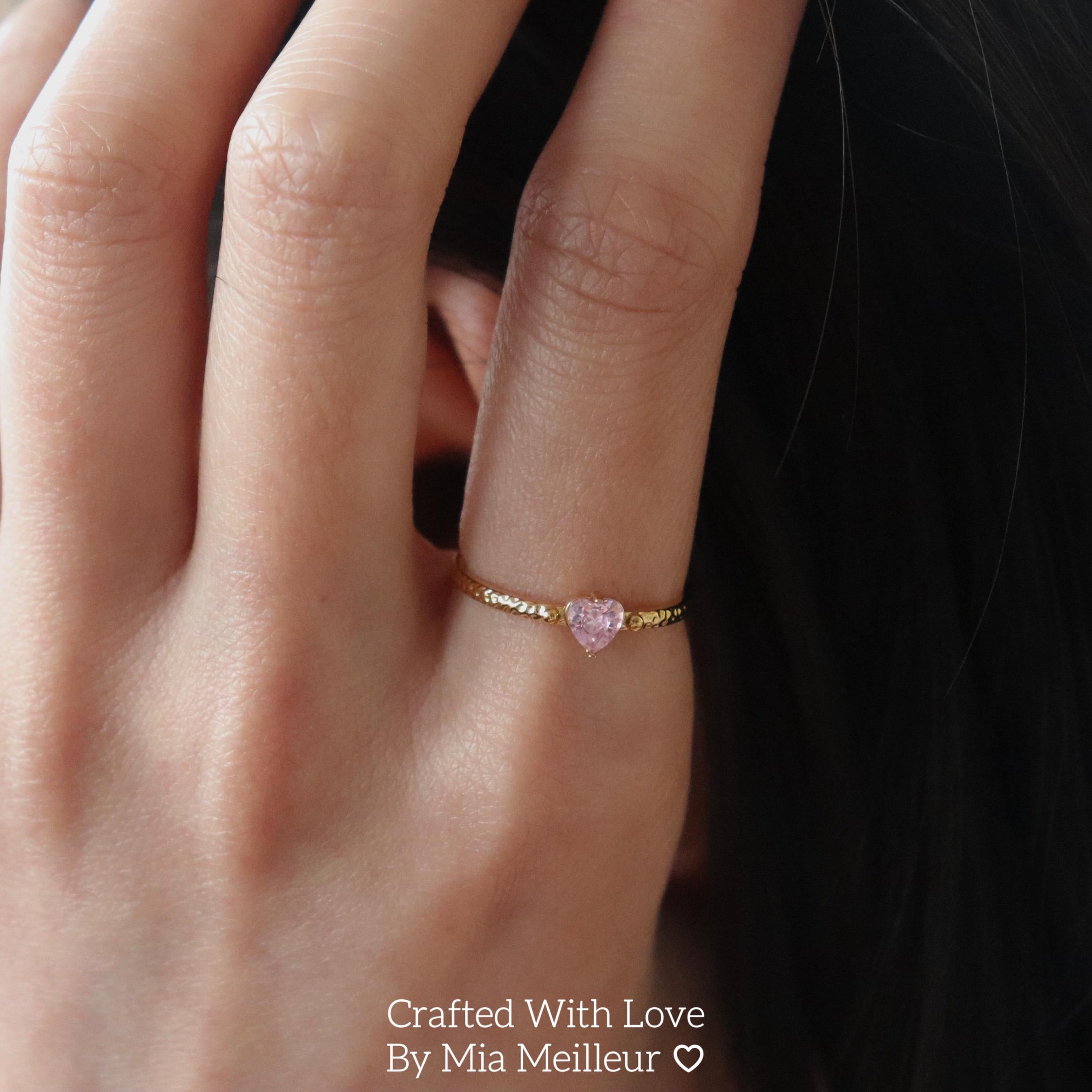 Dainty Love Heart Open Rin