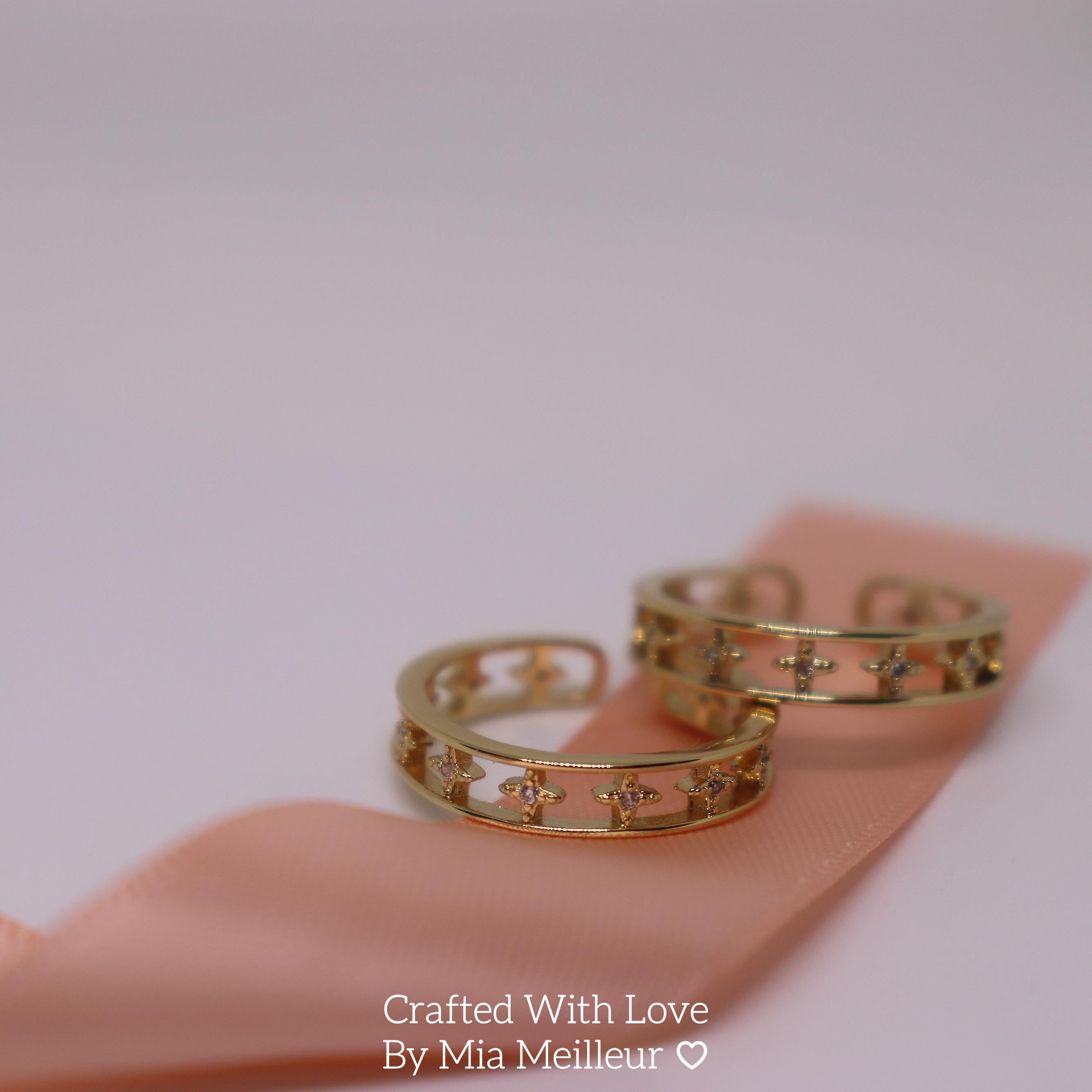 Minimalist Starburst Diamond Eternity Ring
