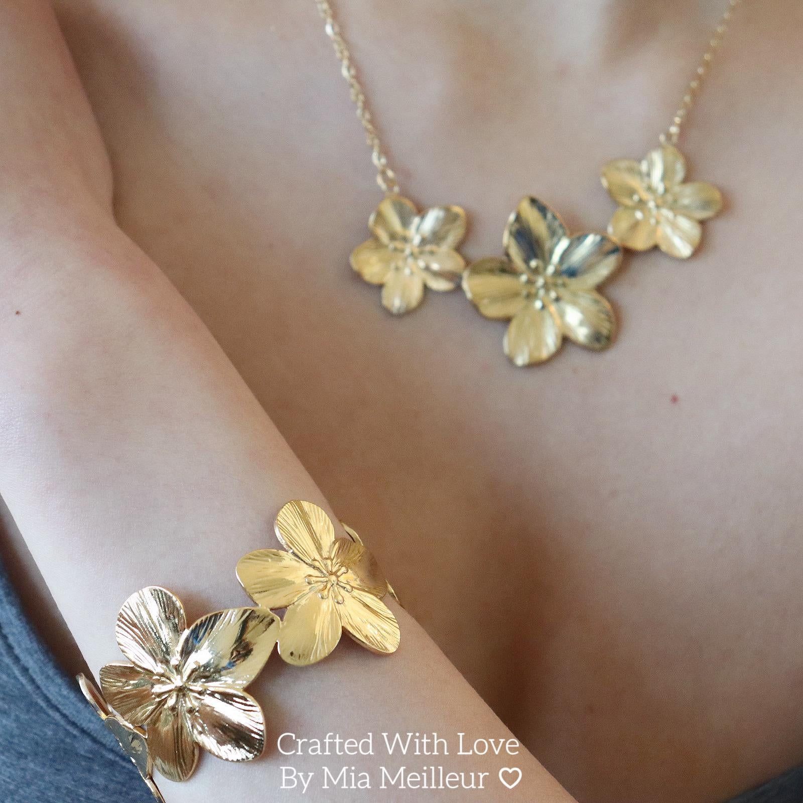 Golden Flower Necklace