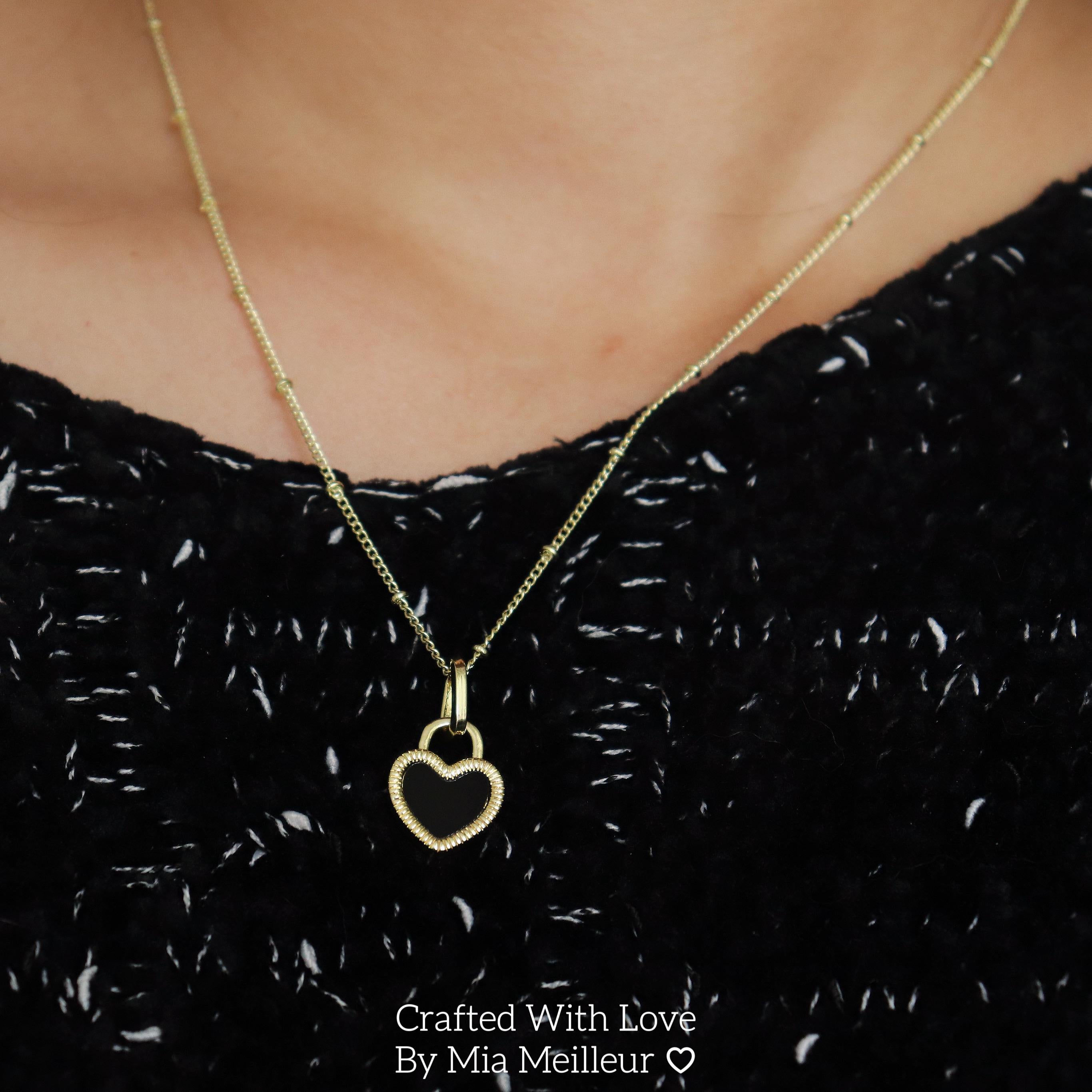 Heart Pendant Gold Necklace