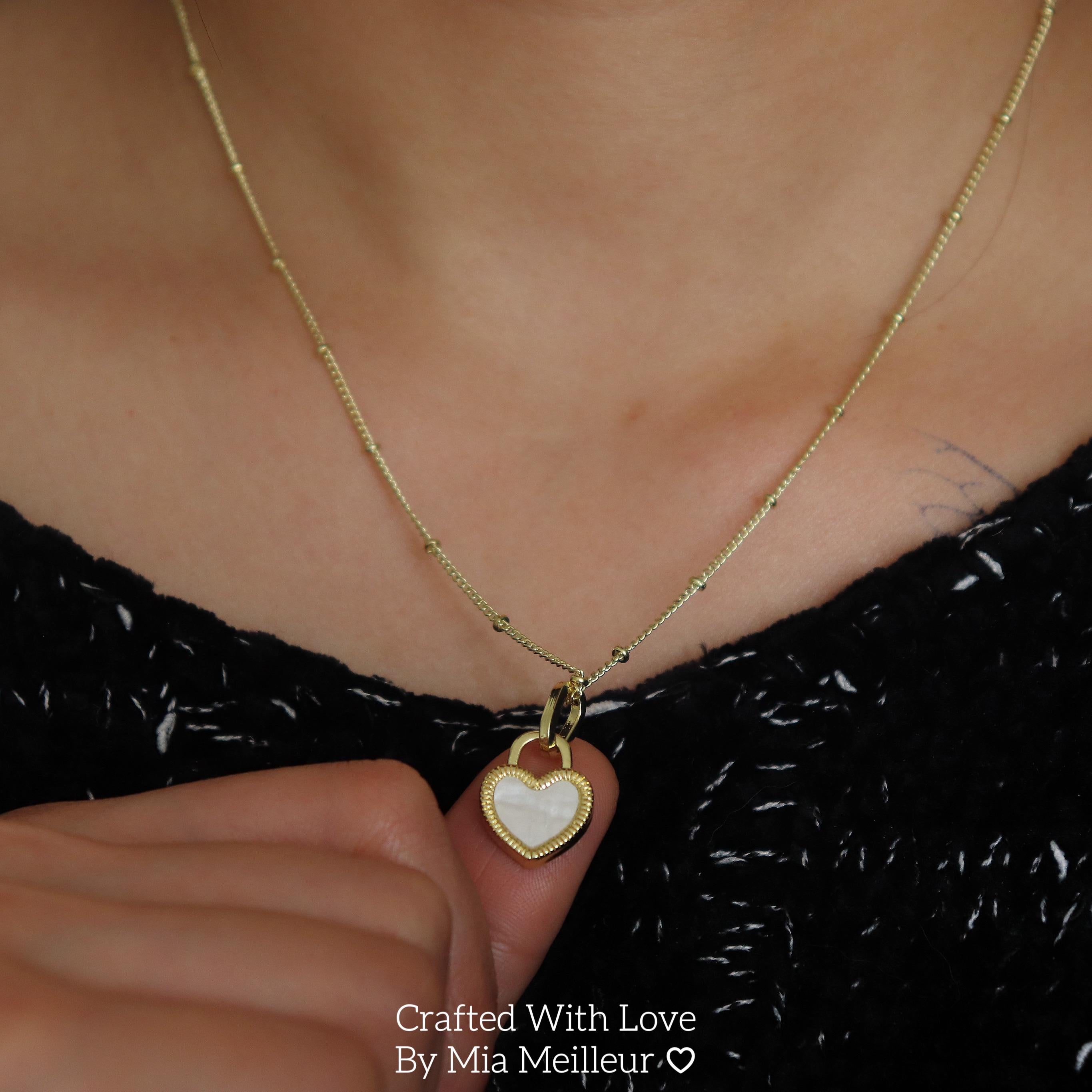 Heart Pendant Gold Necklace