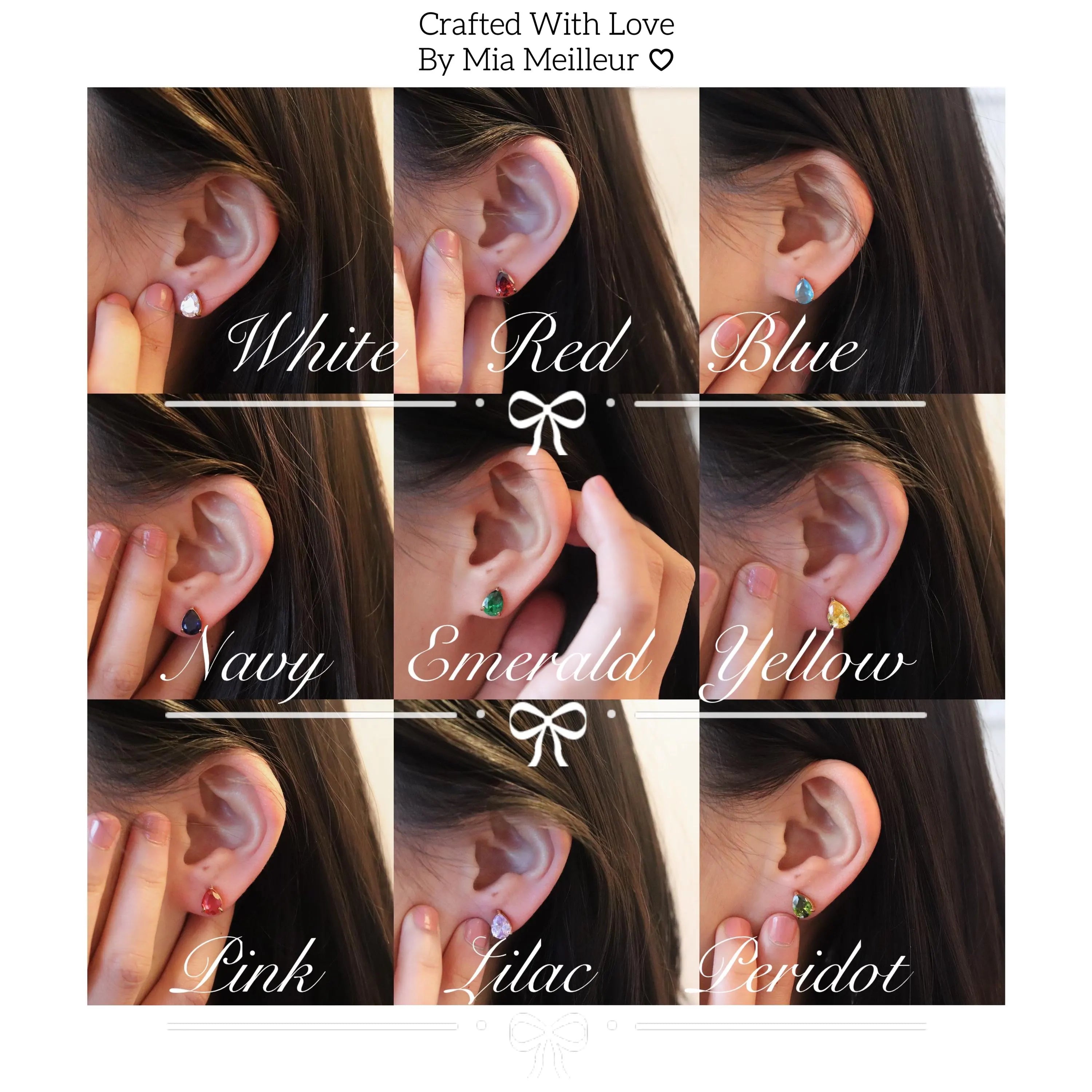 Birthstone Stud Earrings