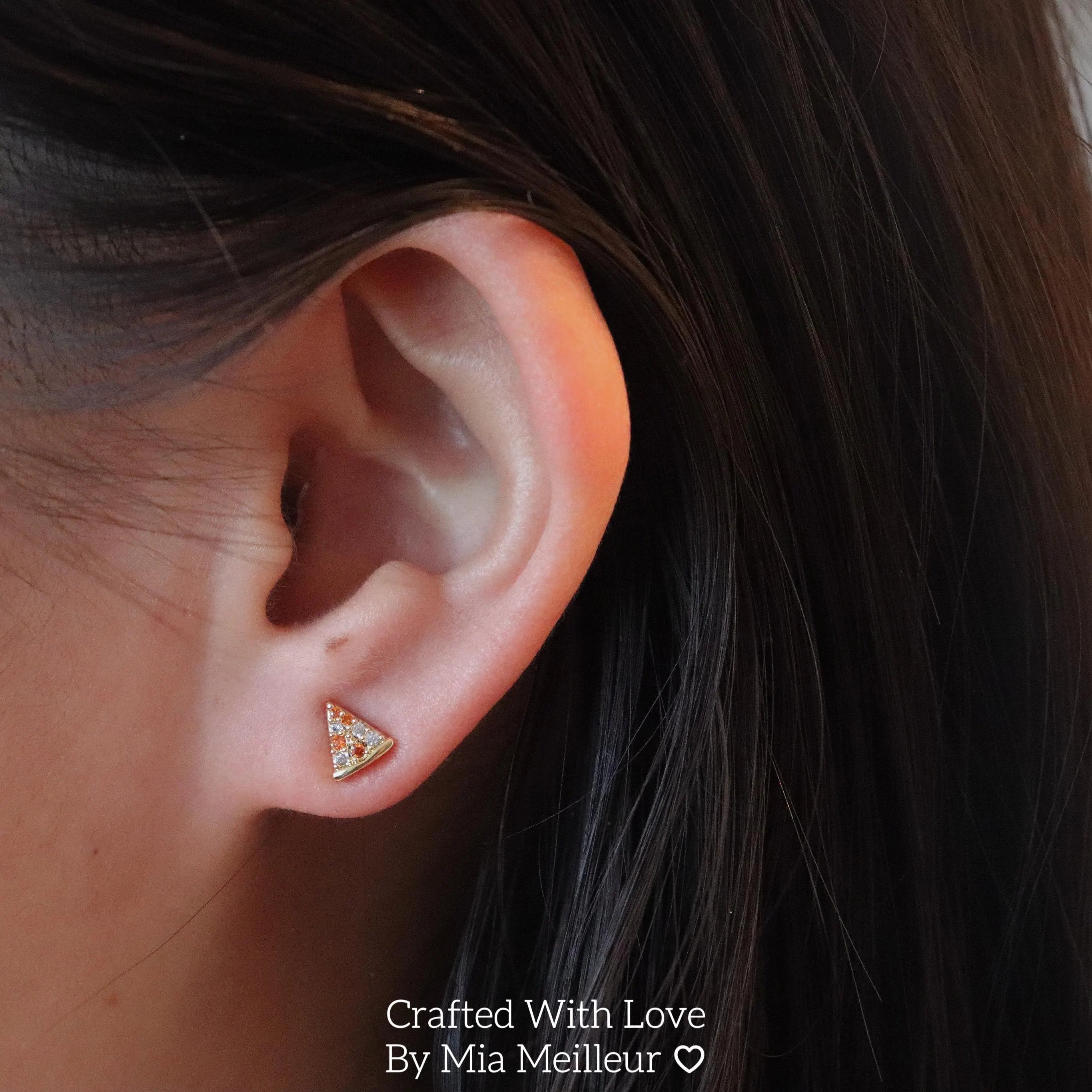 Cute Pizza Stud Earrings
