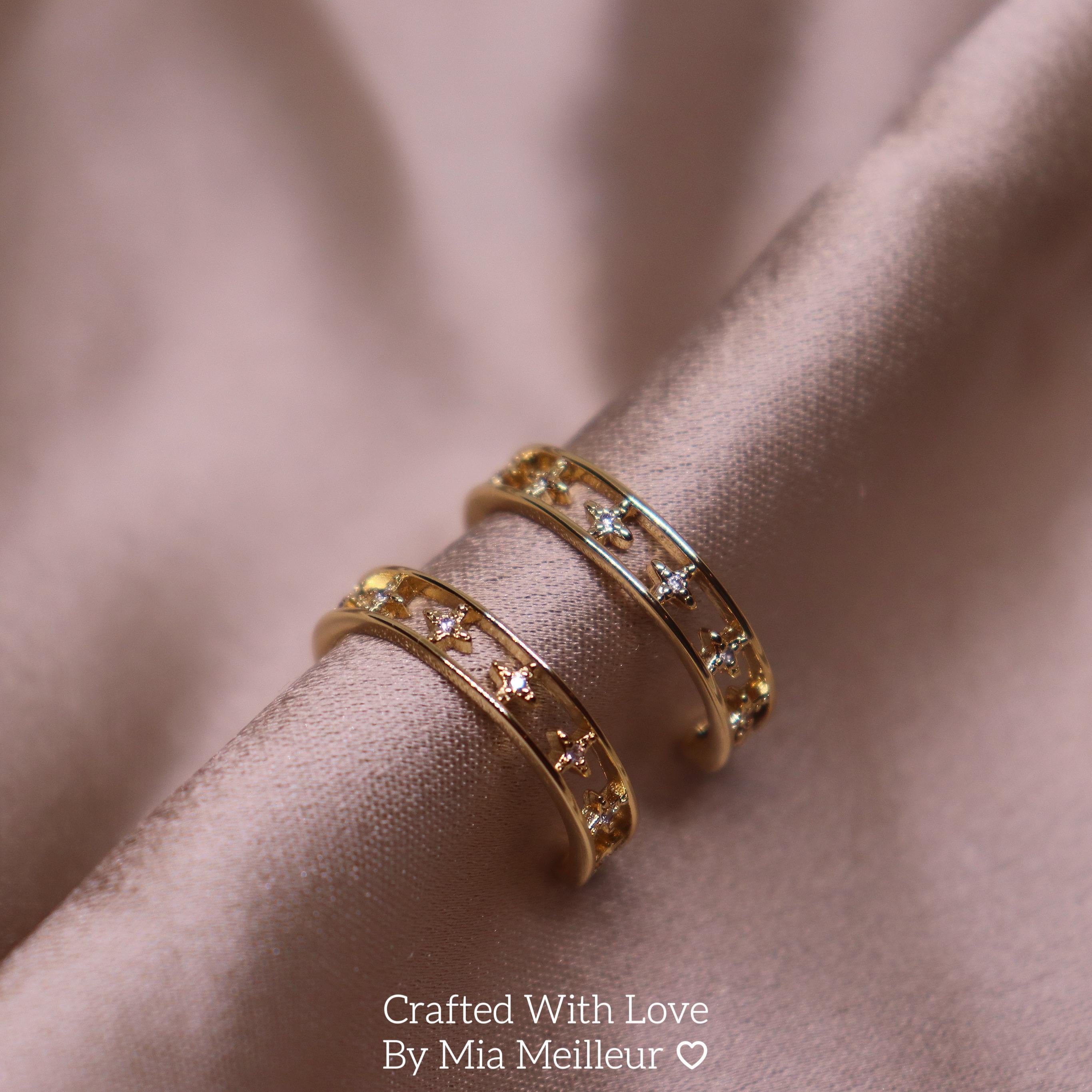Minimalist Starburst Diamond Eternity Ring