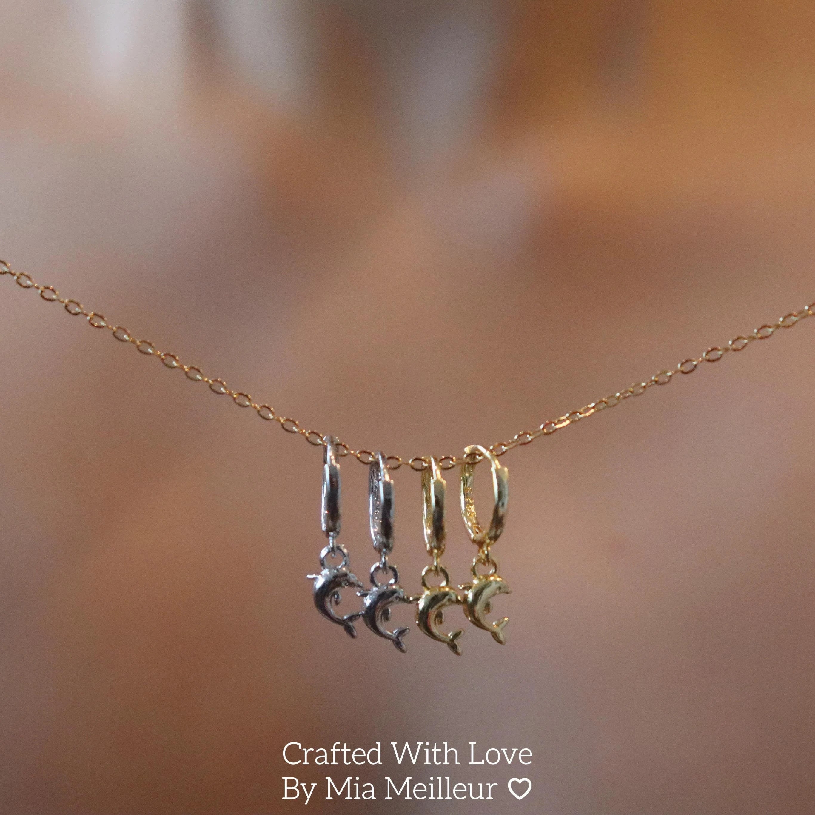 Dainty Dolphin Earrings