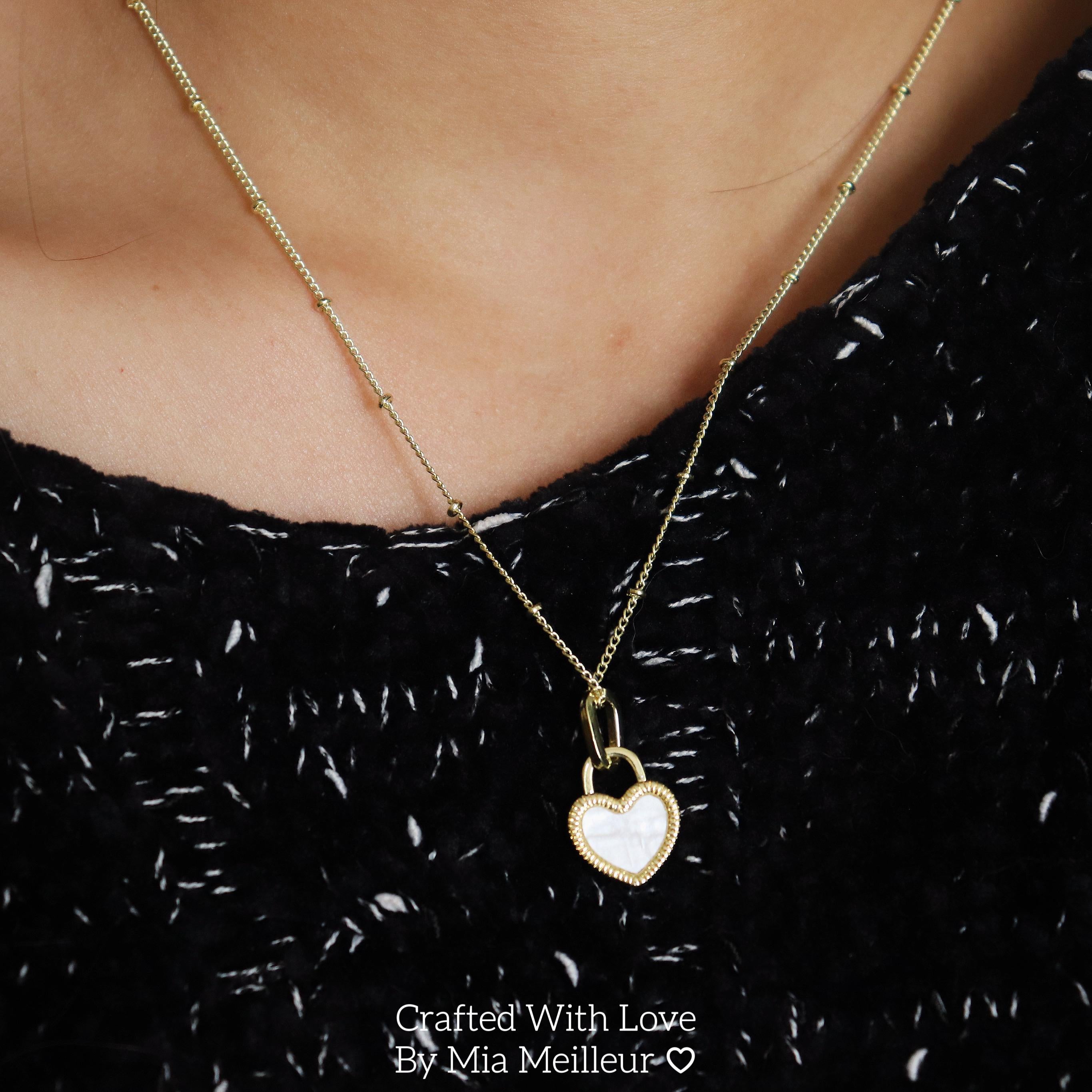 Heart Pendant Gold Necklace