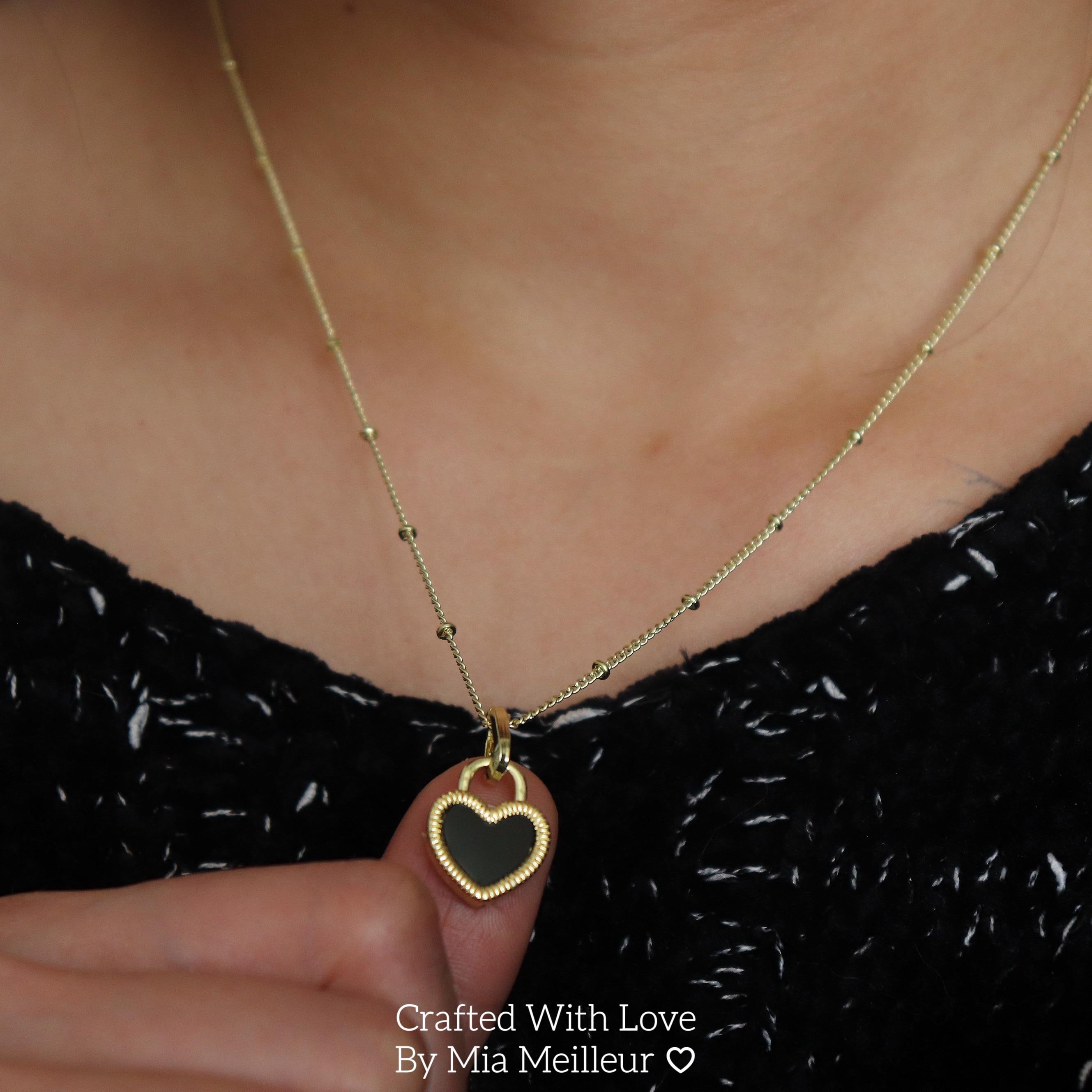 Heart Pendant Gold Necklace