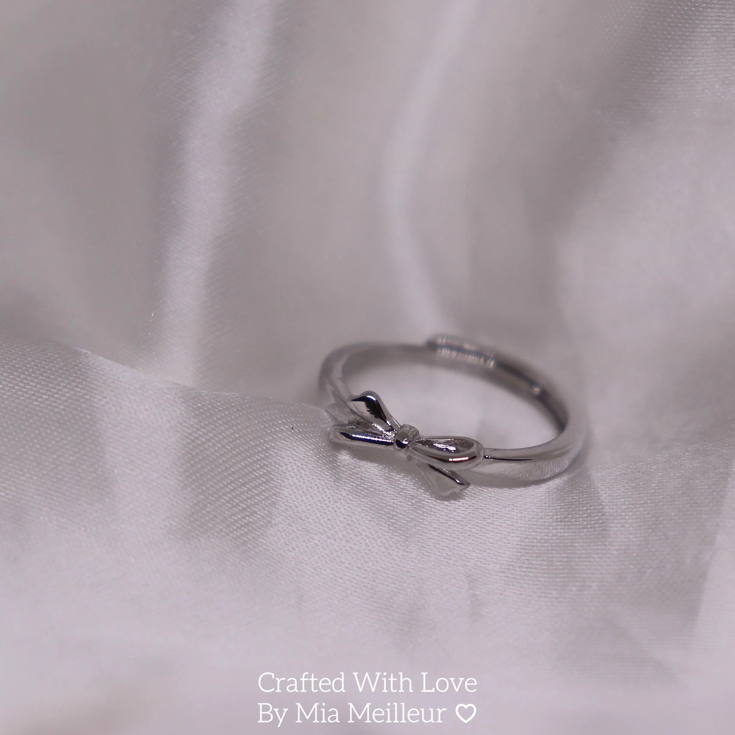 S925 Dainty Coquette Bow Ring