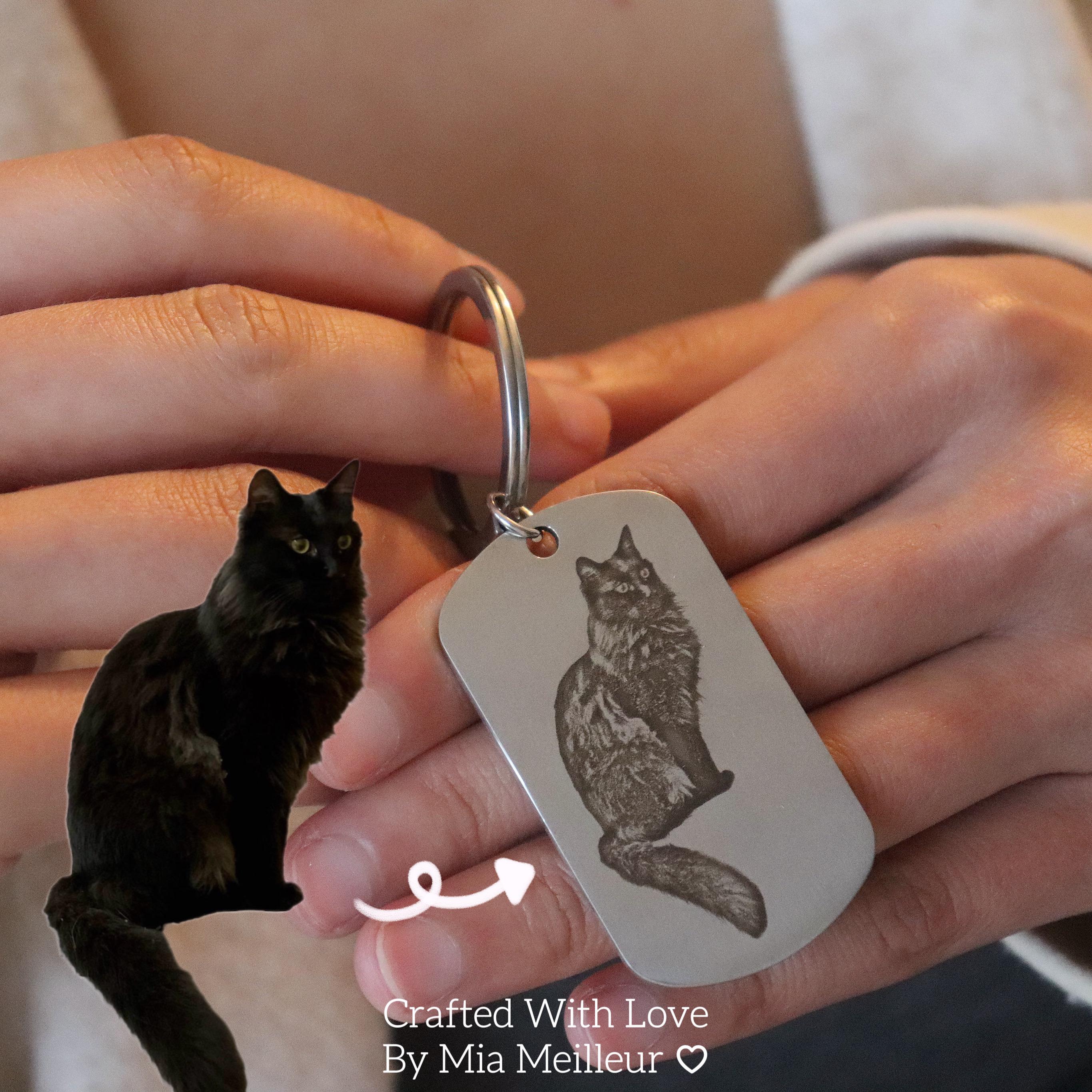 Engraved Pet Keychain
