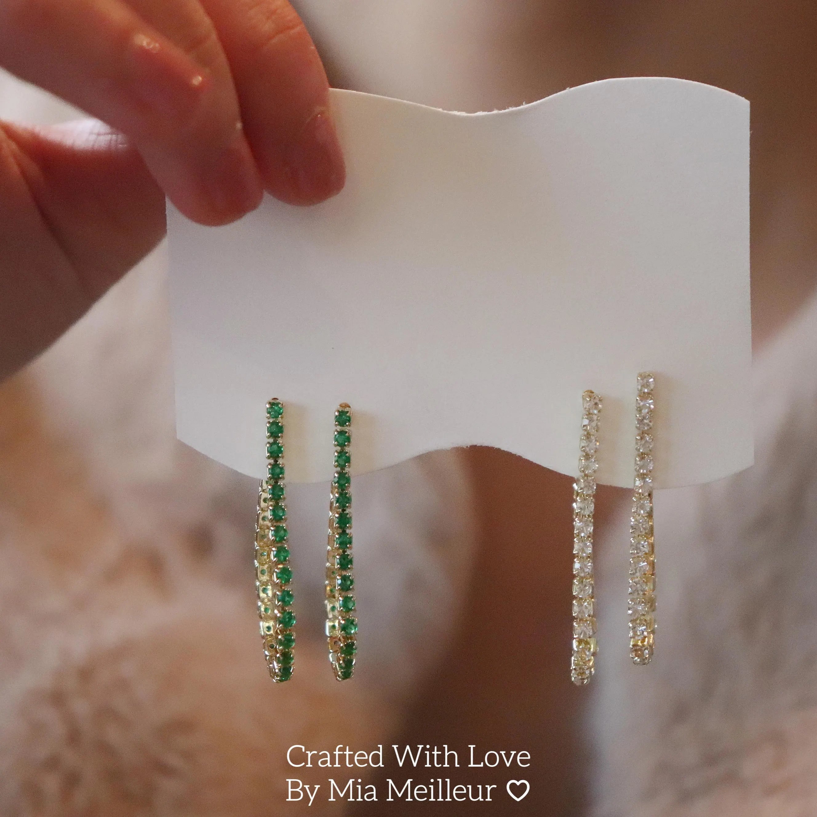 Dangling Tennis Earrings