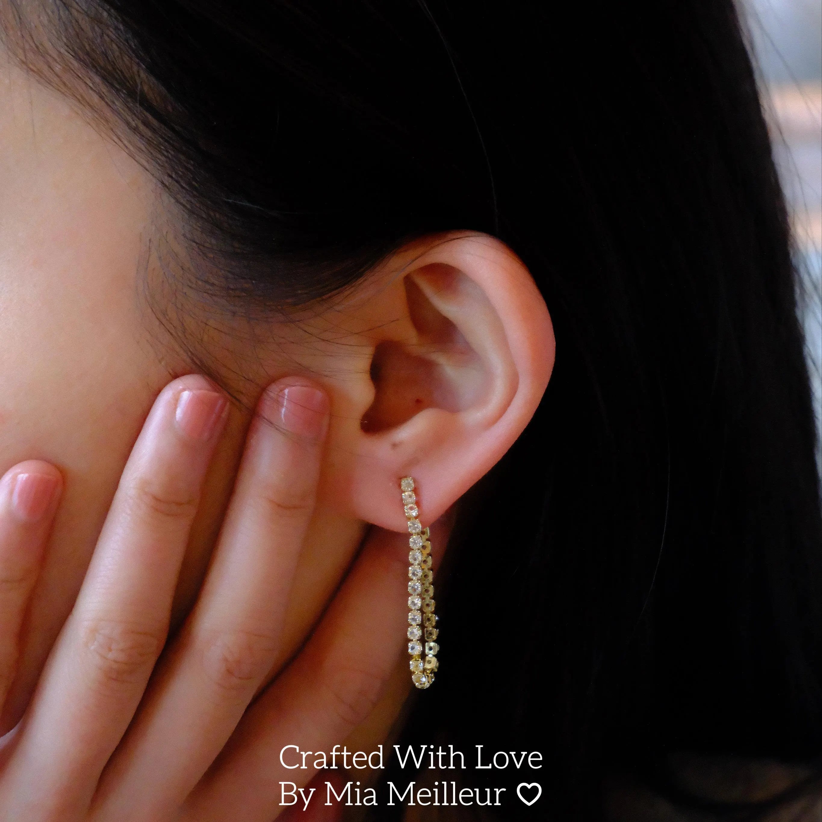Dangling Tennis Earrings