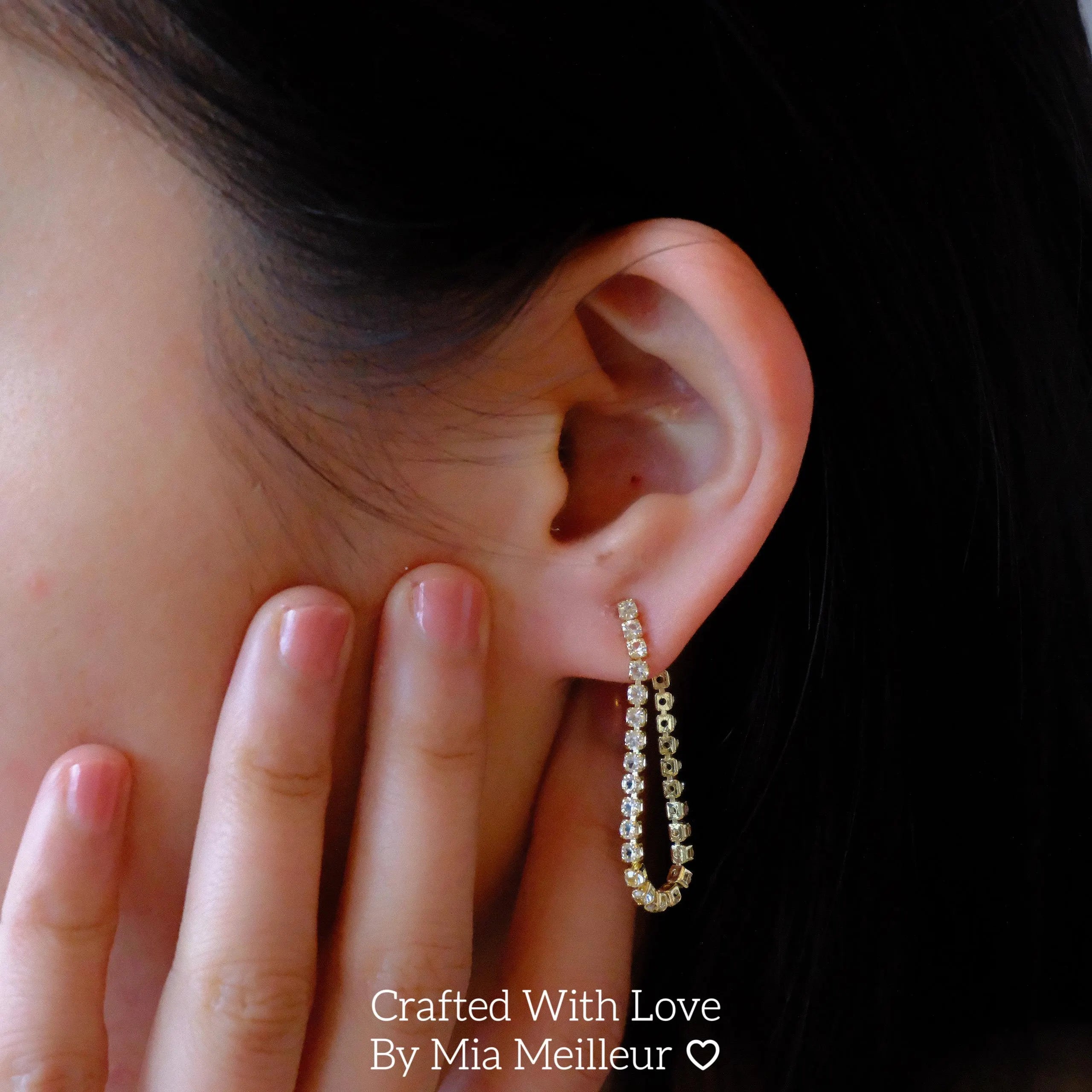 Dangling Tennis Earrings