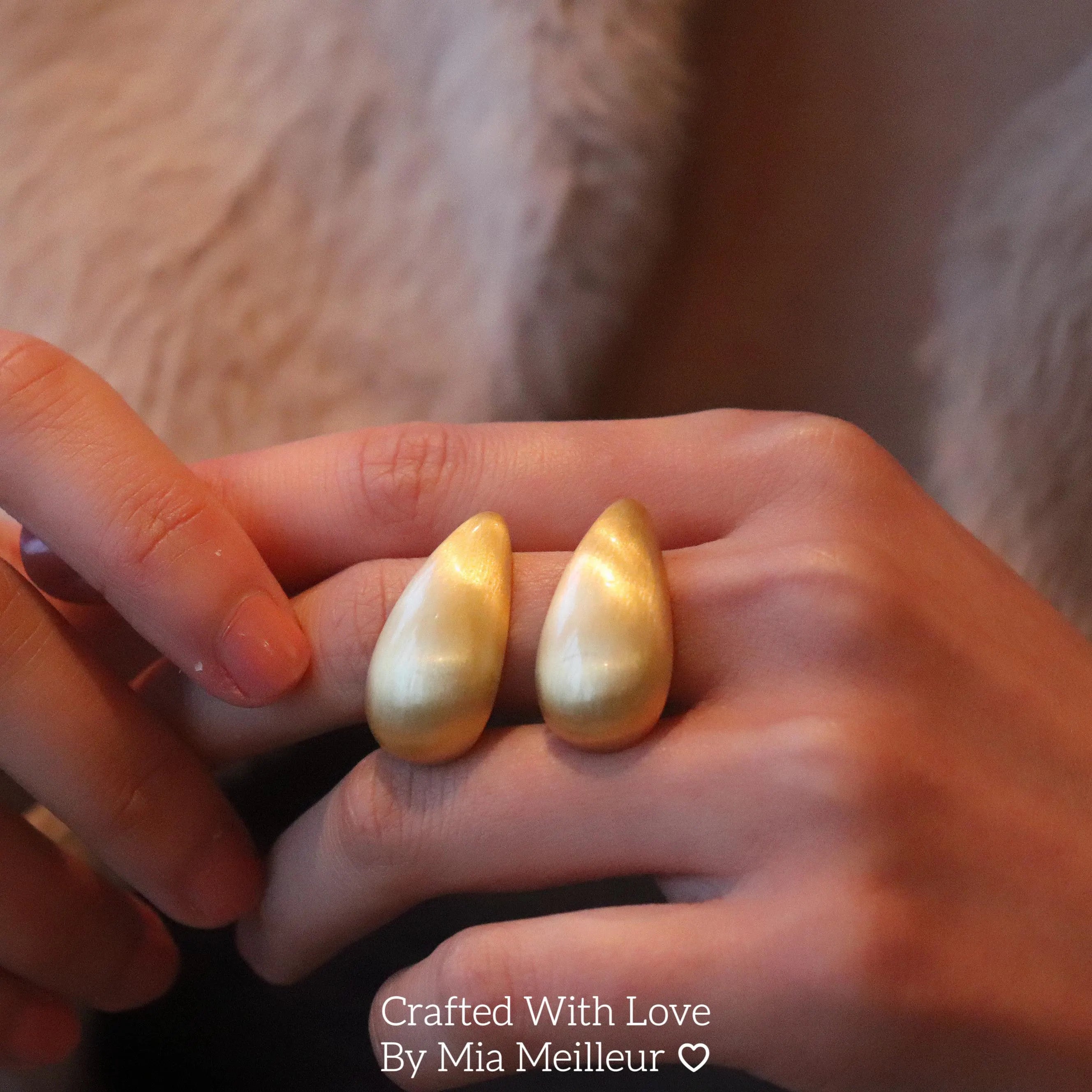 Vintage Teardrop Statement Earrings