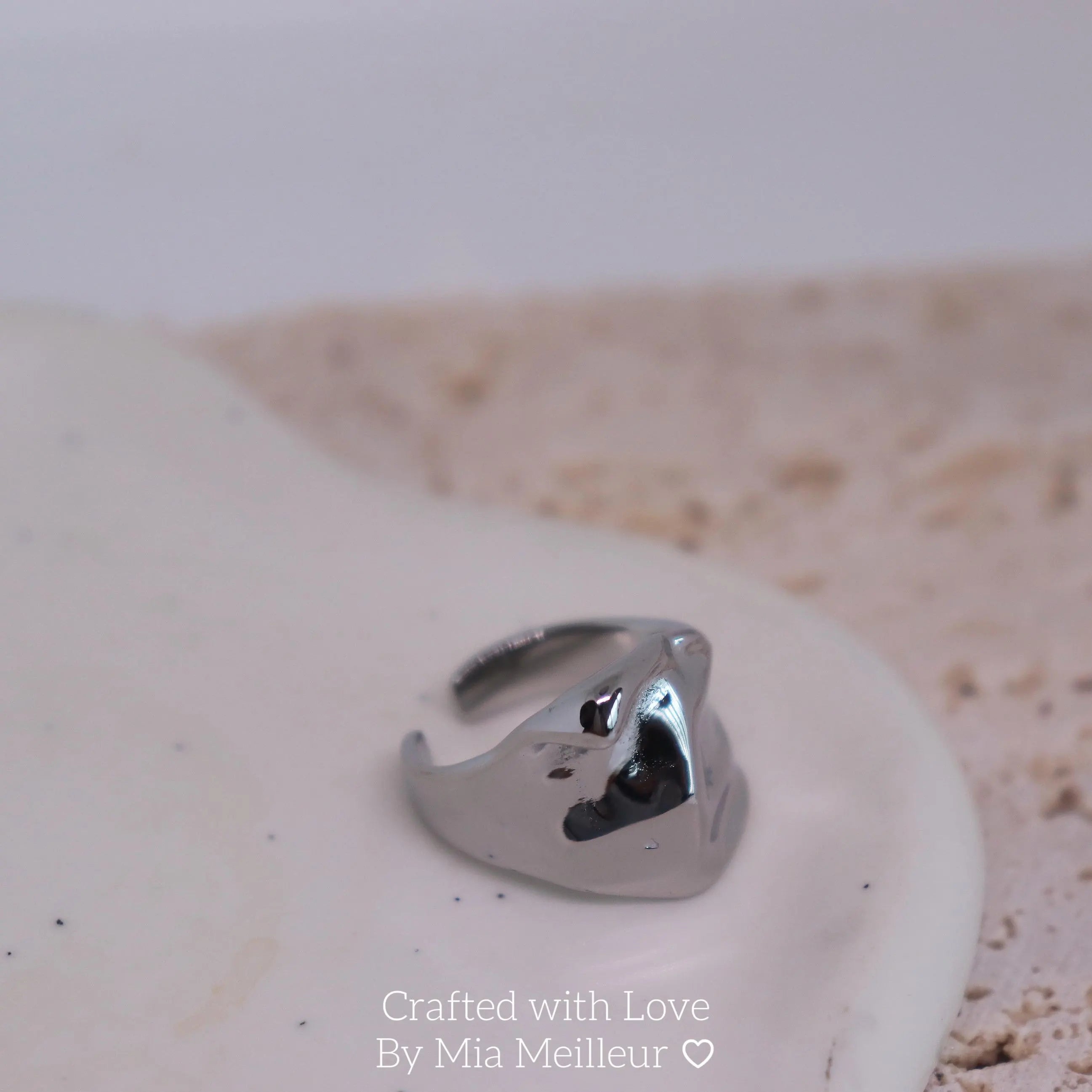 Silver Modernist Ring