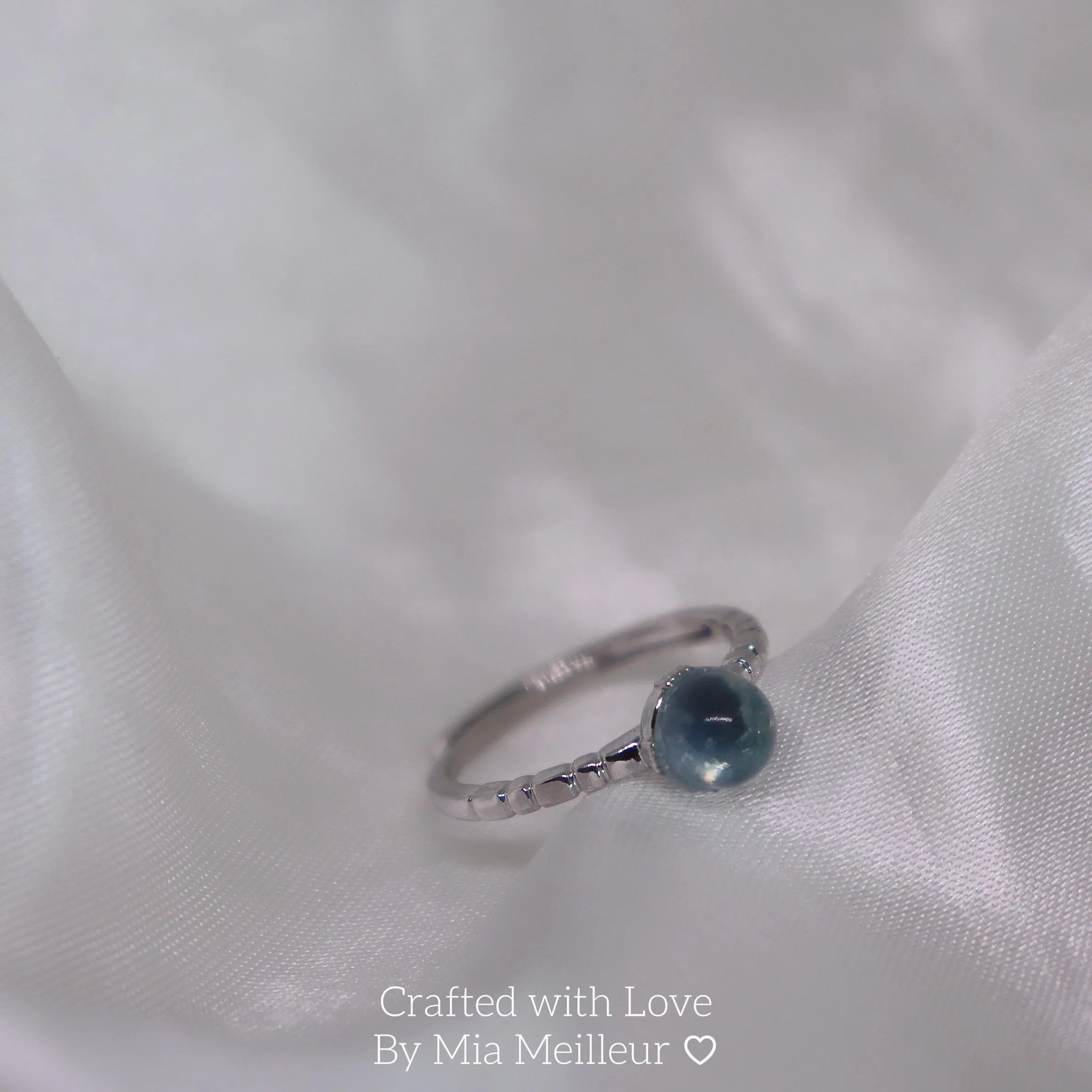 March Birthstone Ring