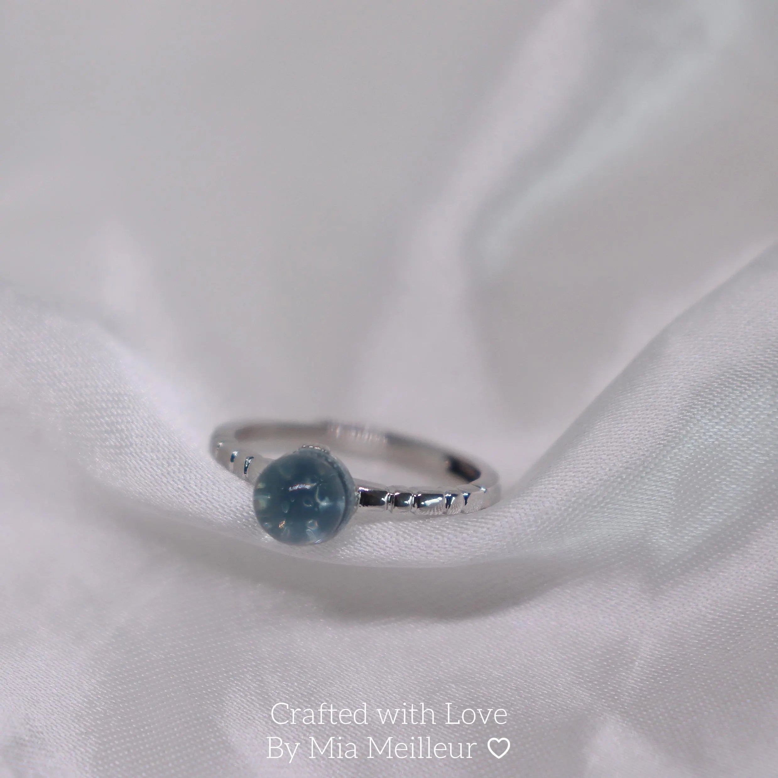 March Birthstone Ring