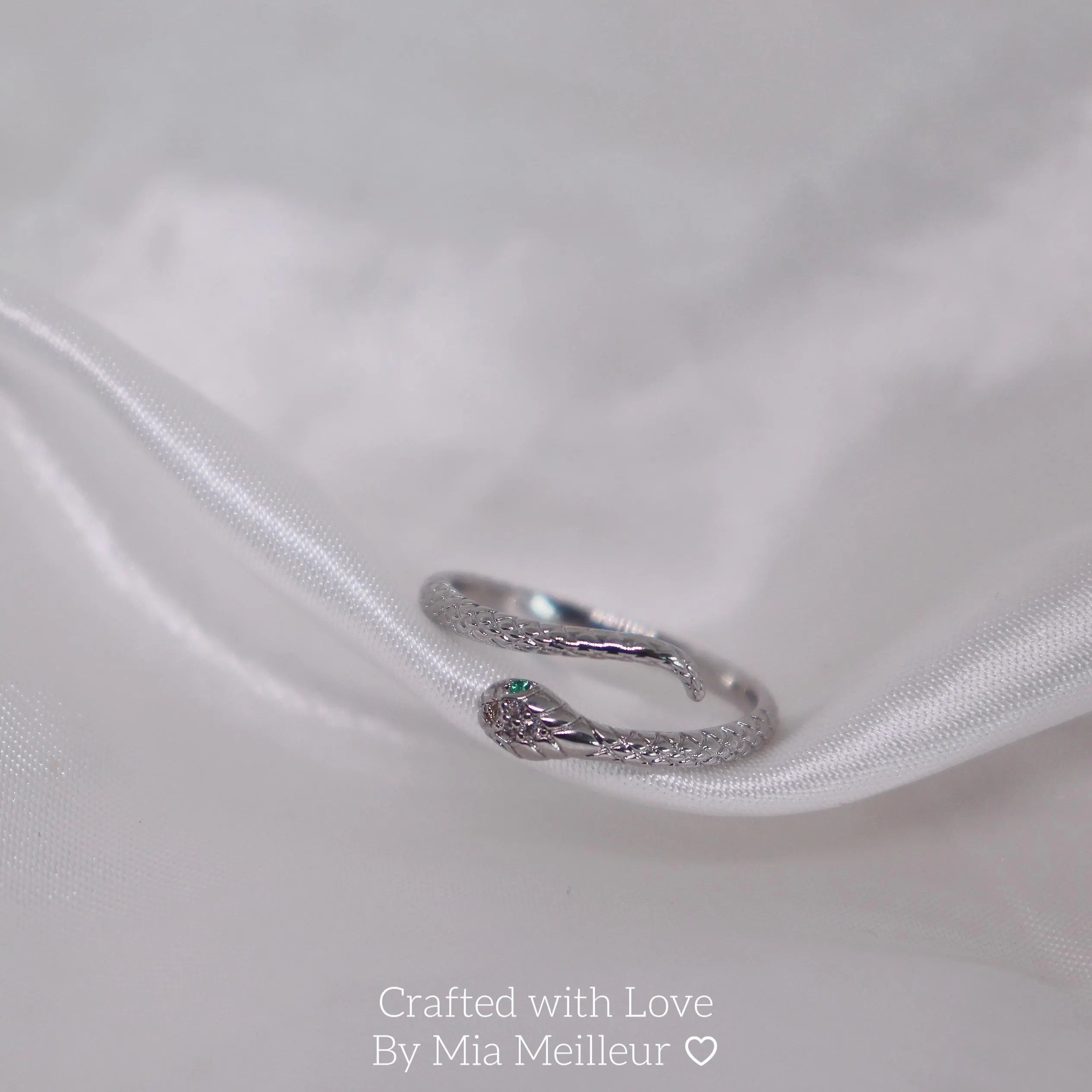 Snake Ring, 925 Sterling Silver Ring