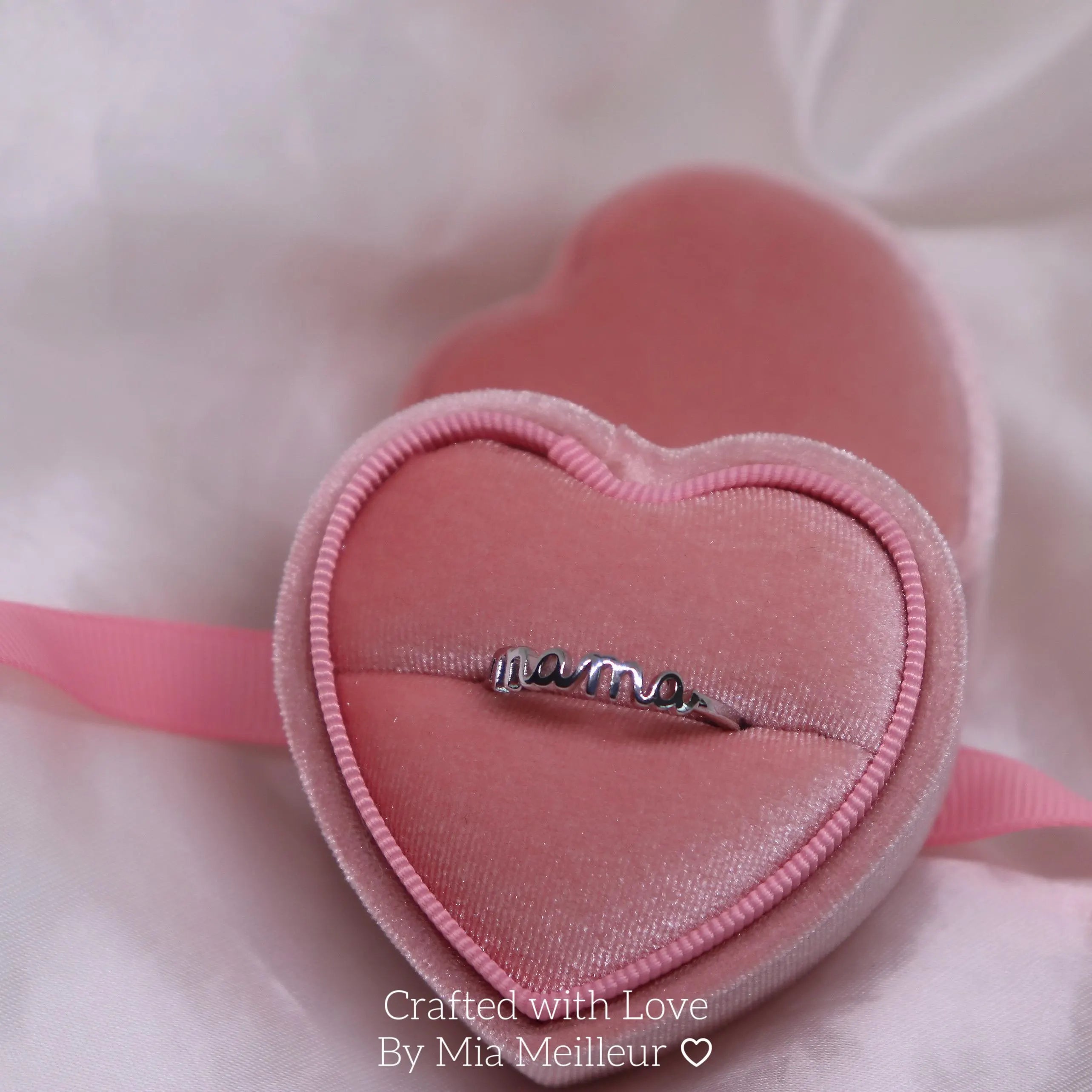 Dainty Mama Ring in Glod & Silver by Mia Meilleur