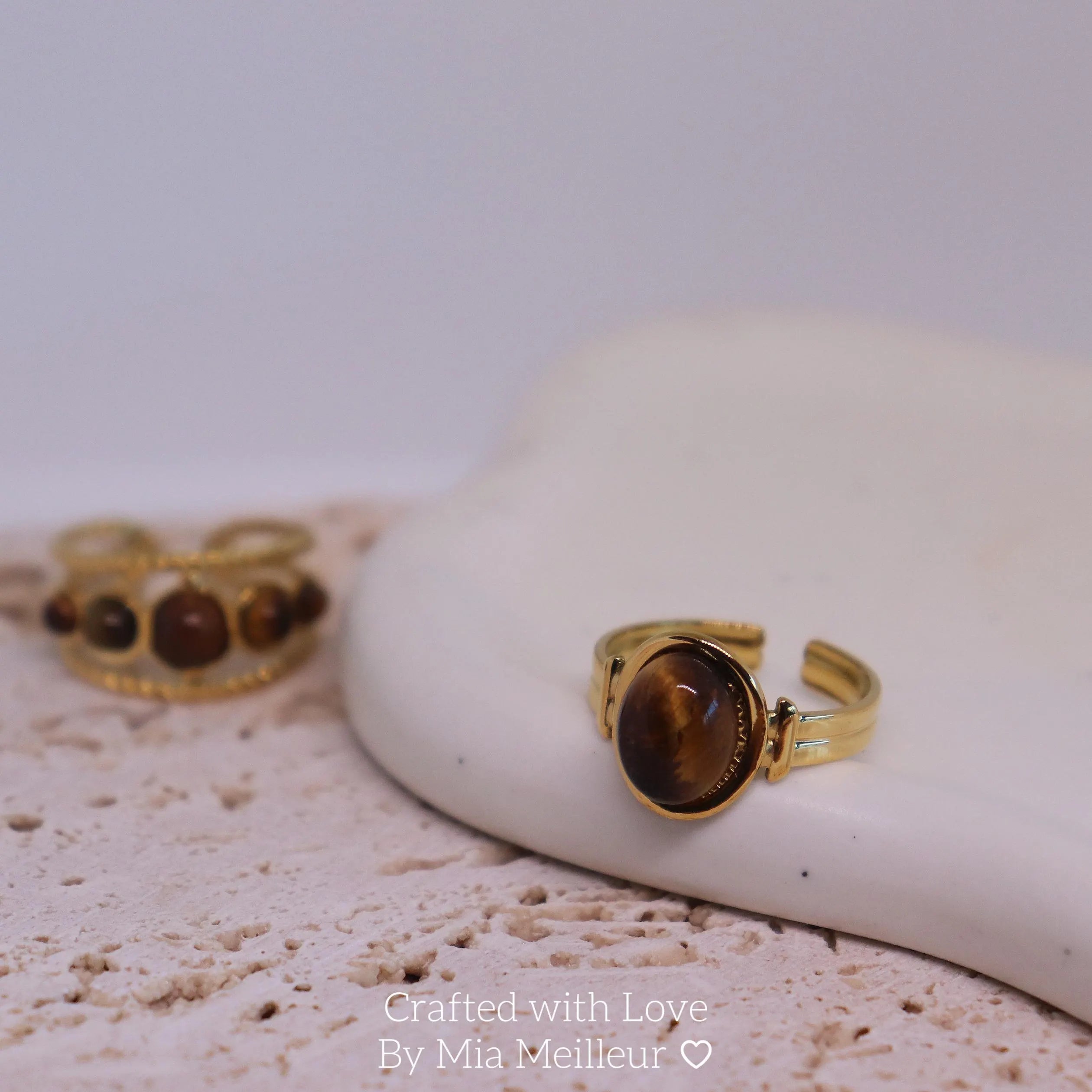 Tiger’s Eye Open Ring