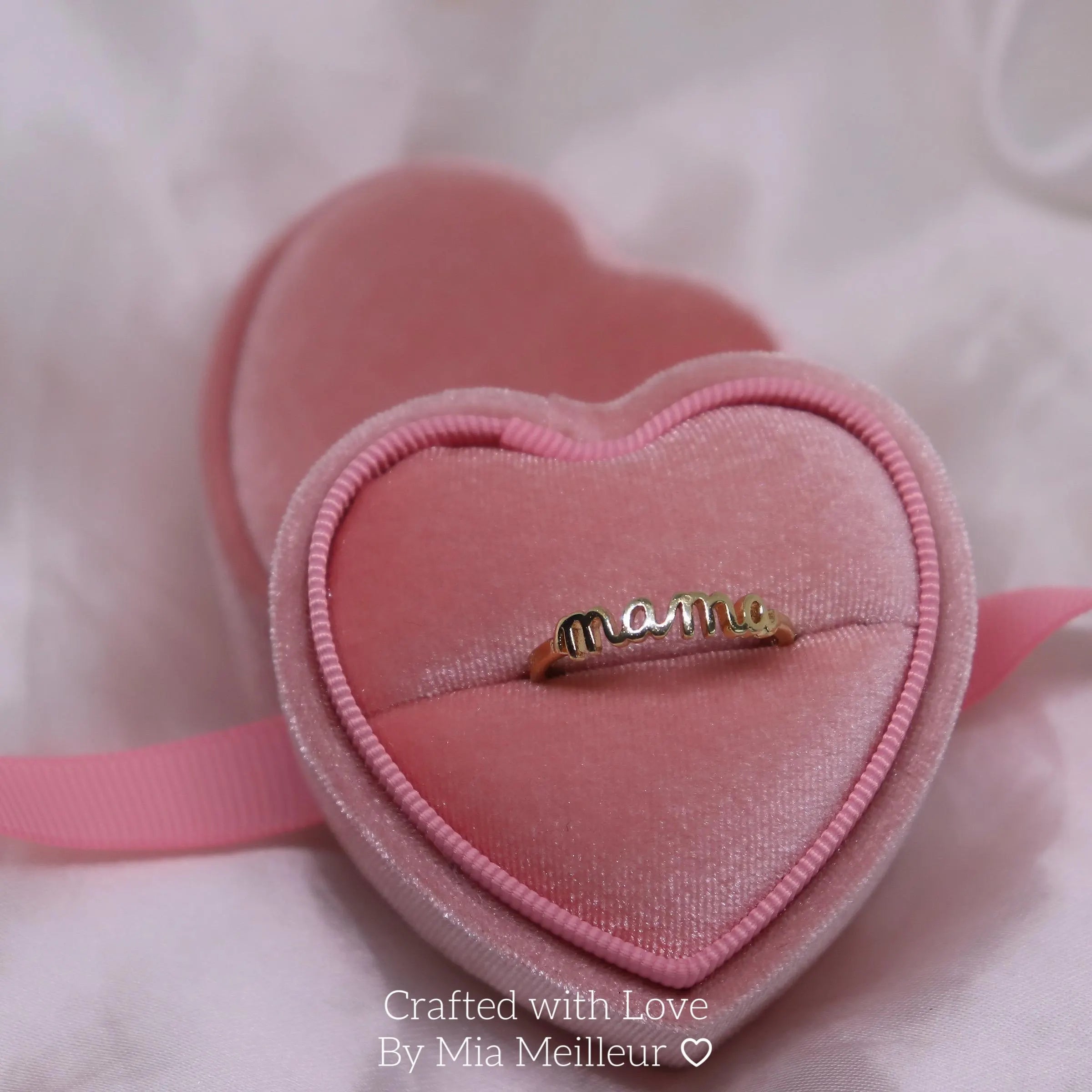 Dainty Mama Ring in Glod & Silver by Mia Meilleur