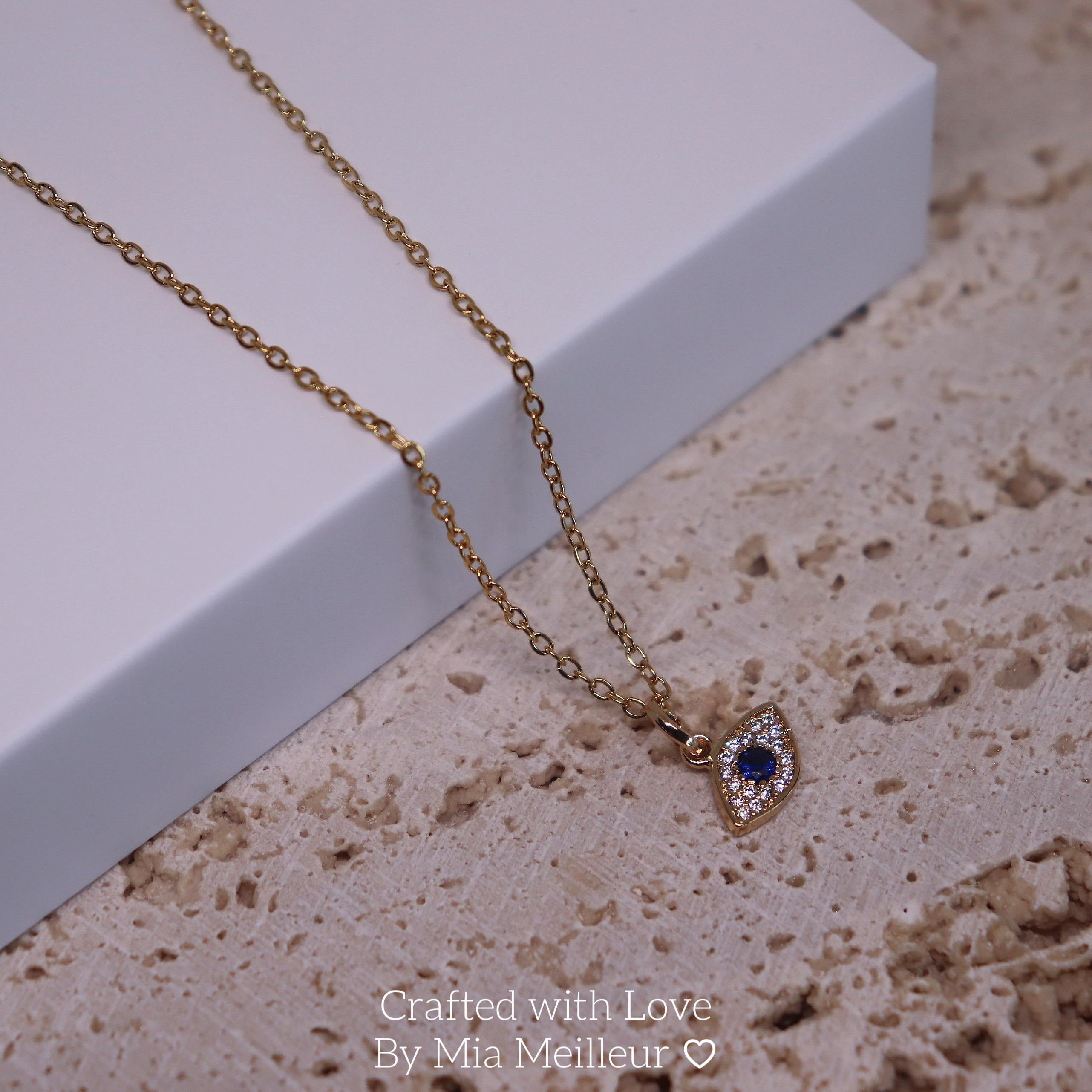 18K Gold Plated Evil Eye Necklace
