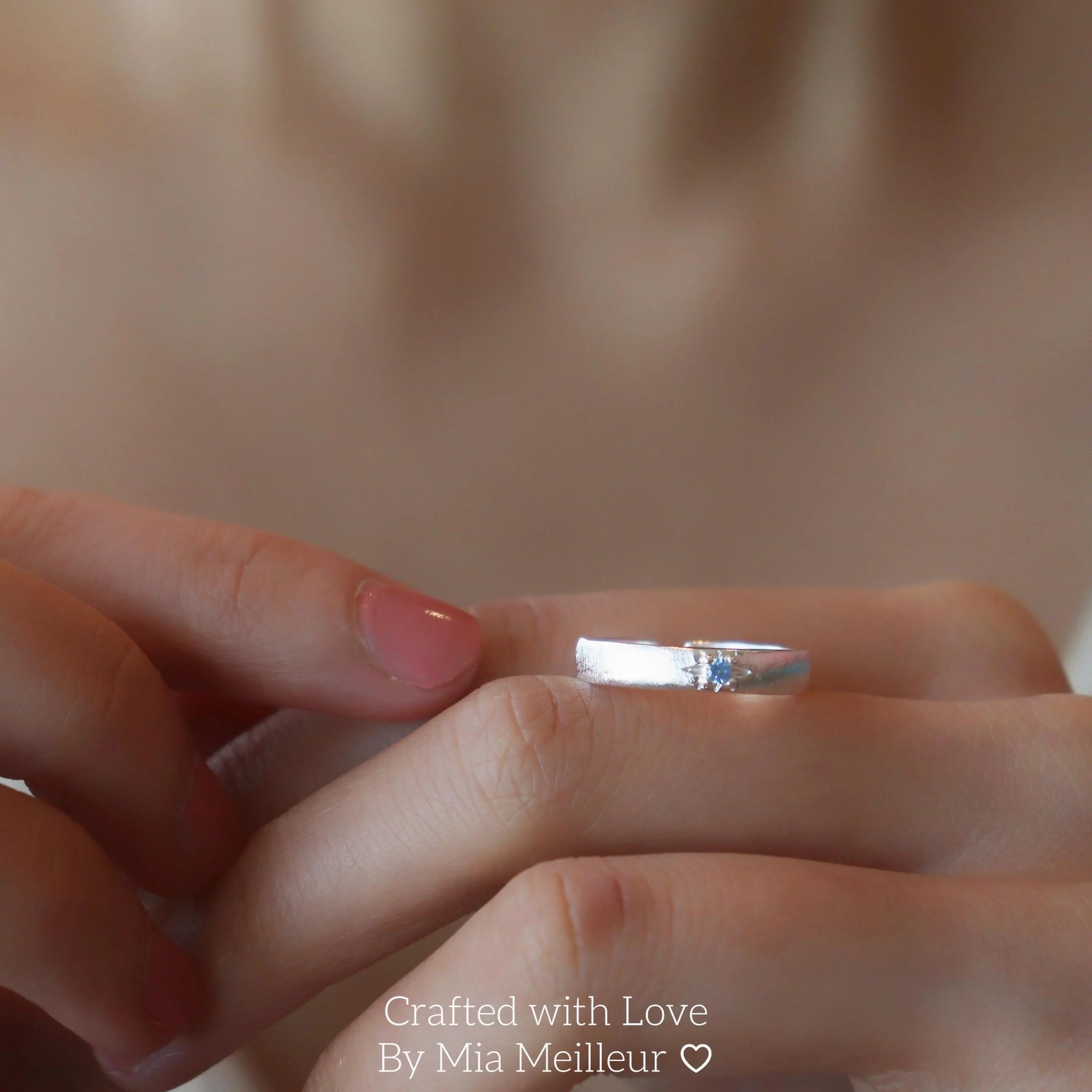 Minimalist Silver Open Band Ring